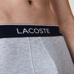 Lacoste Erkek 3'lü Gri Boxer