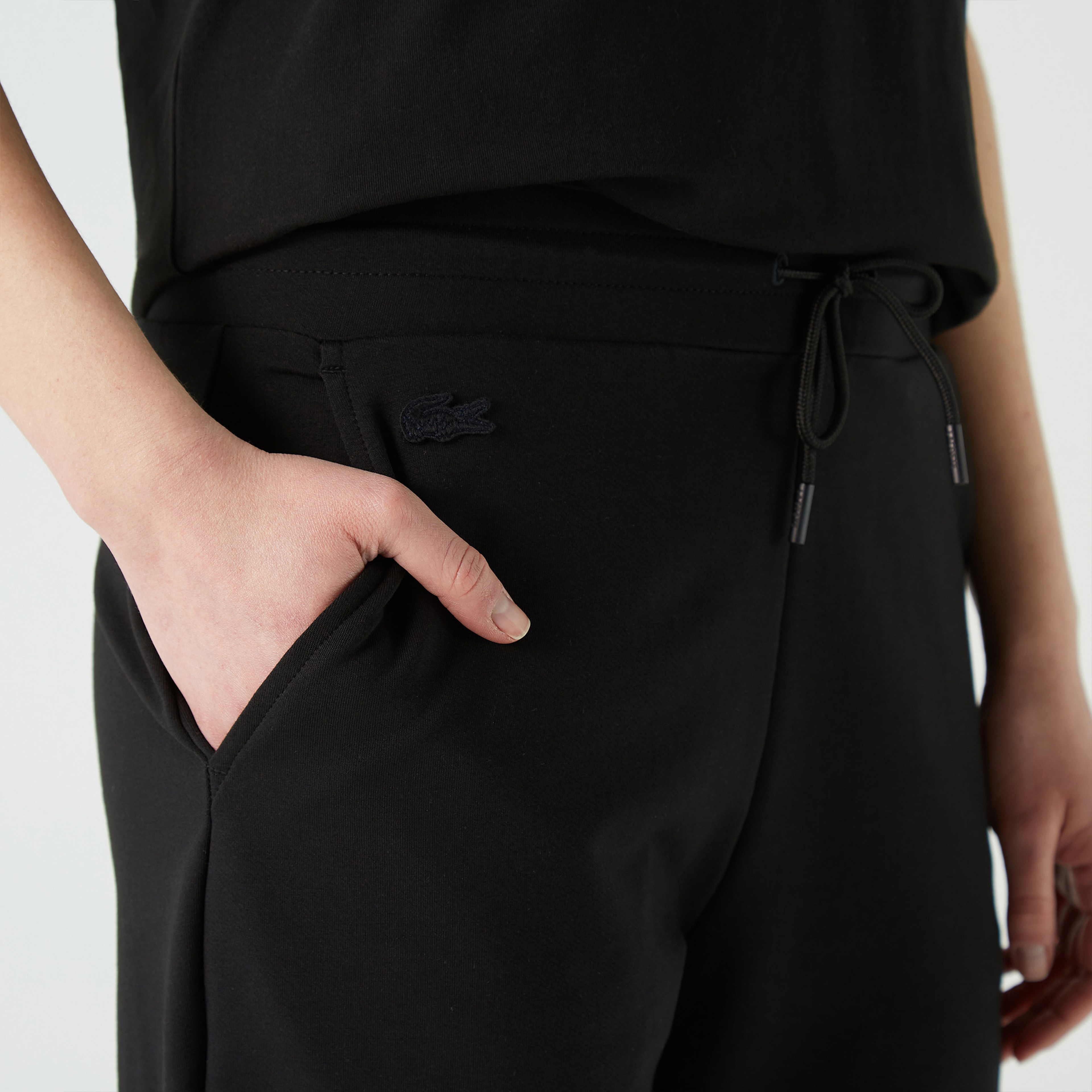 Lacoste Kadın Regular Fit Siyah Baskılı Eşofman Altı