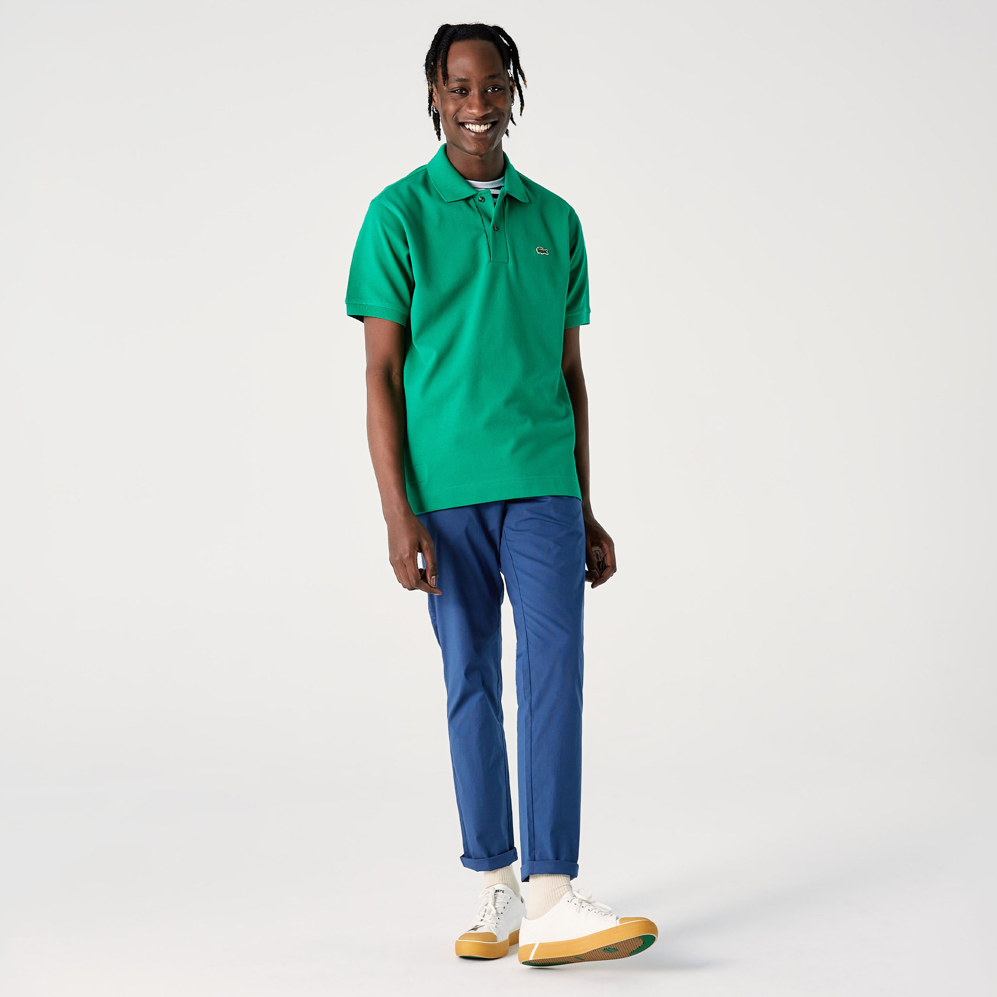 Lacoste Organik Pamuk Erkek Classic Fit L1221 Yeşil Polo