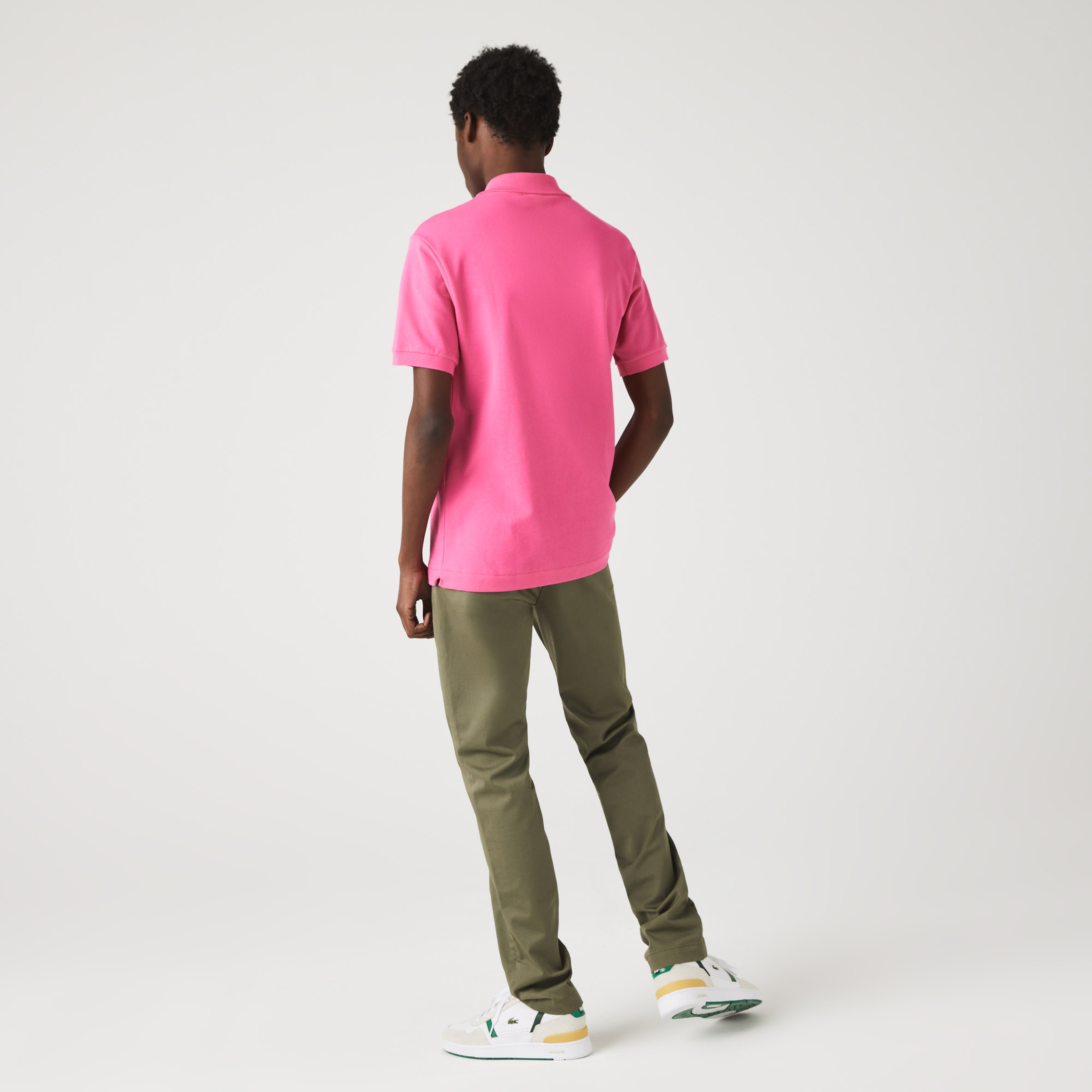 Lacoste Erkek L1212 Classic Fit Pembe Polo