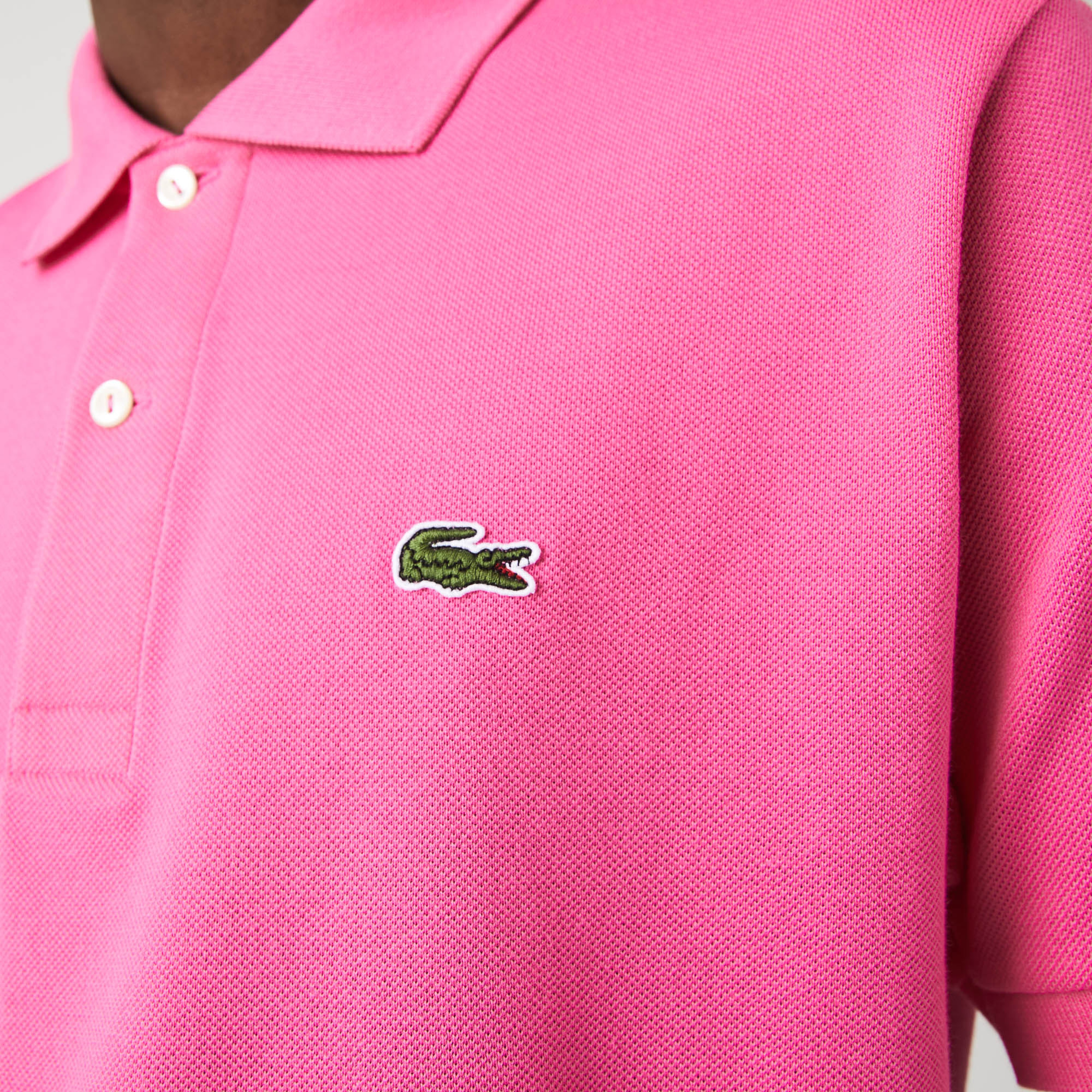 Lacoste Erkek L1212 Classic Fit Pembe Polo