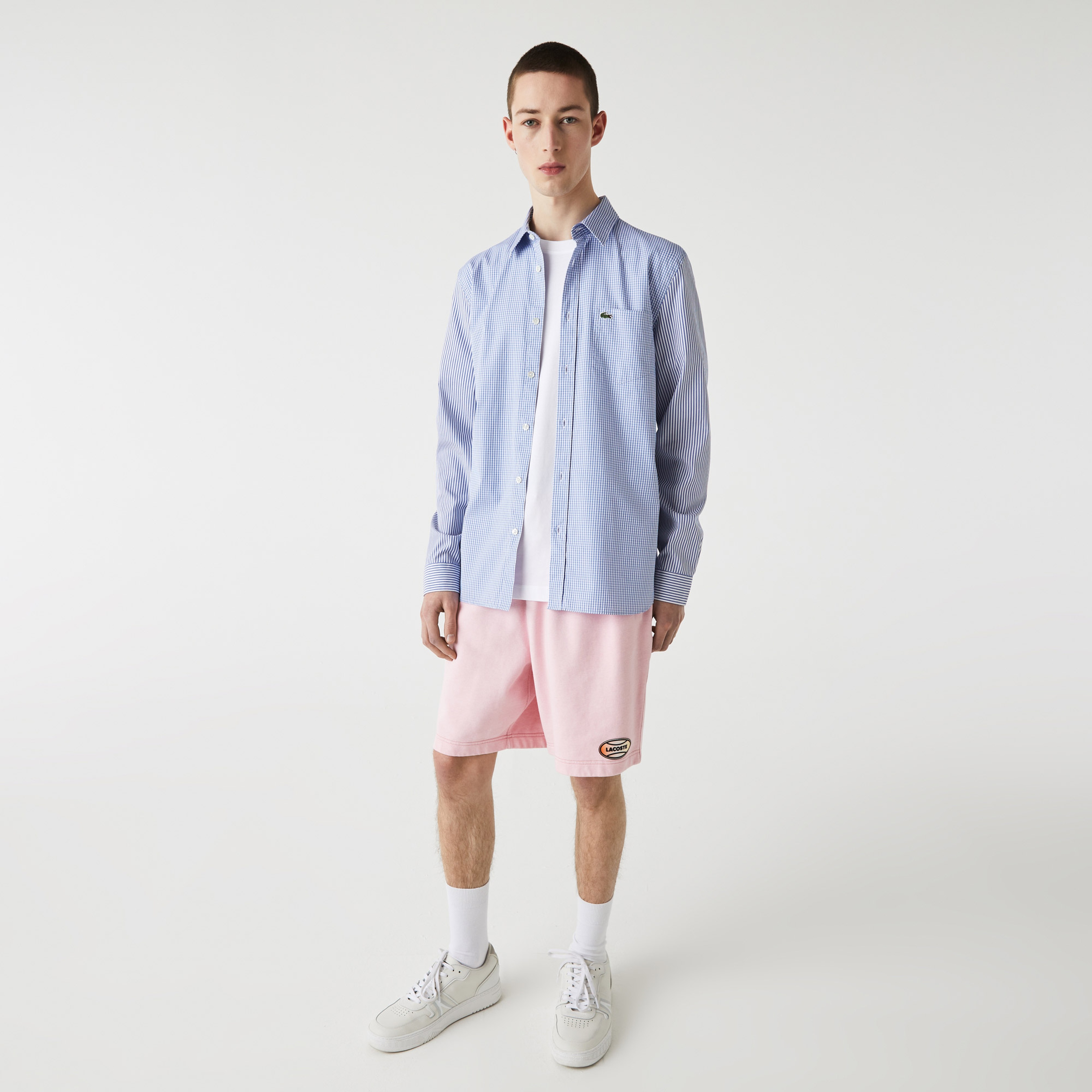 Lacoste Erkek Slim Fit Ekose Mavi Gömlek
