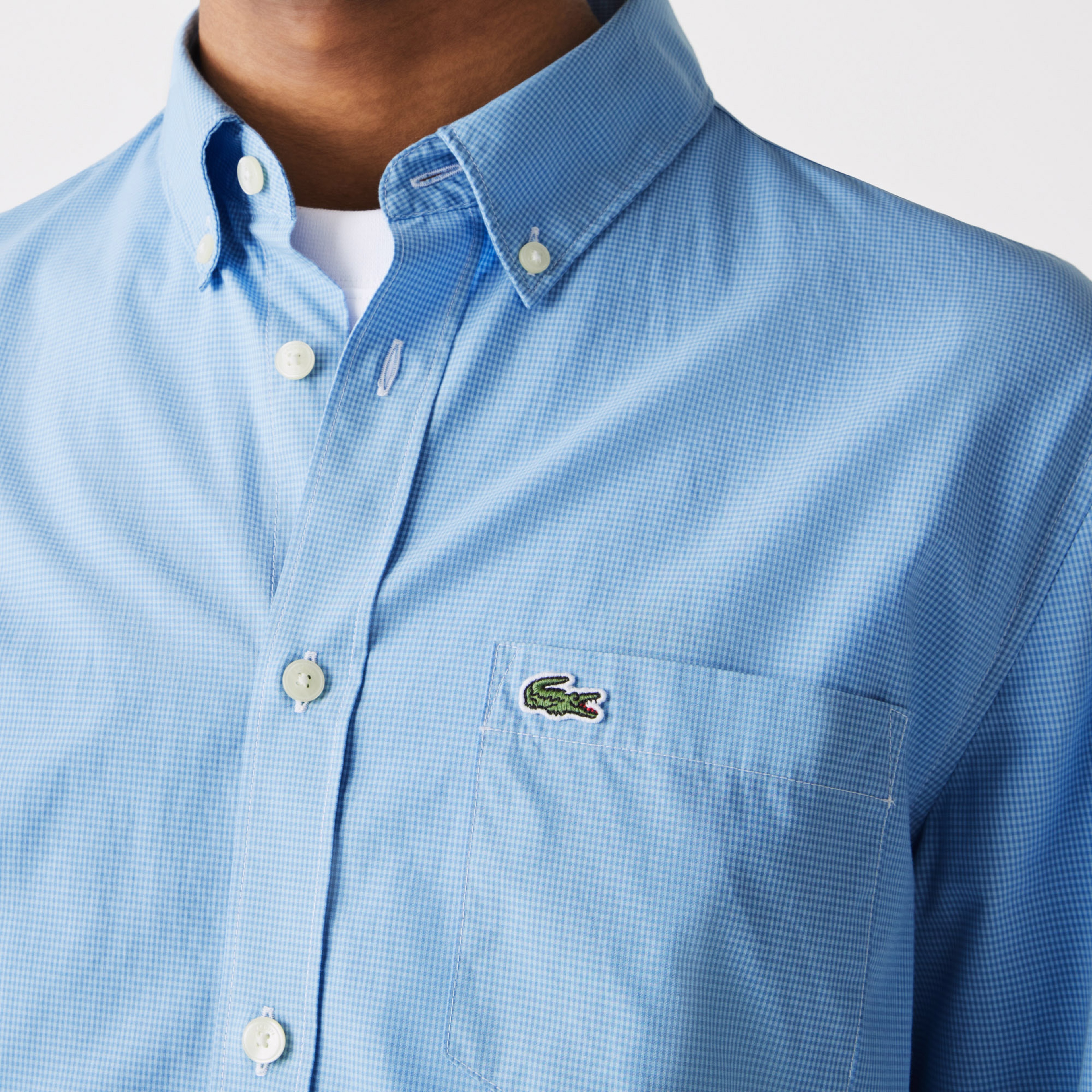 Lacoste Erkek Regular Fit Mavi Gömlek