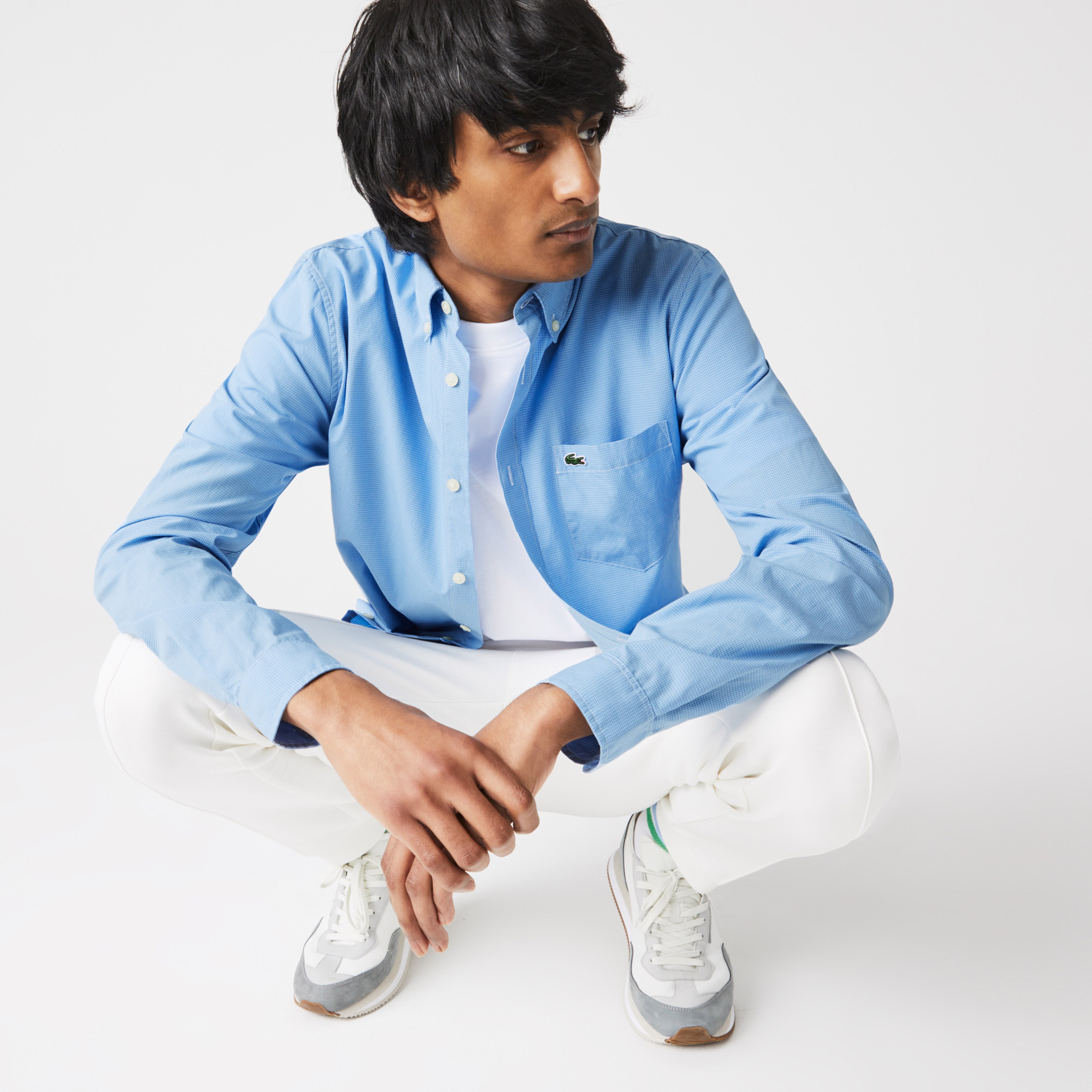 Lacoste Erkek Regular Fit Mavi Gömlek