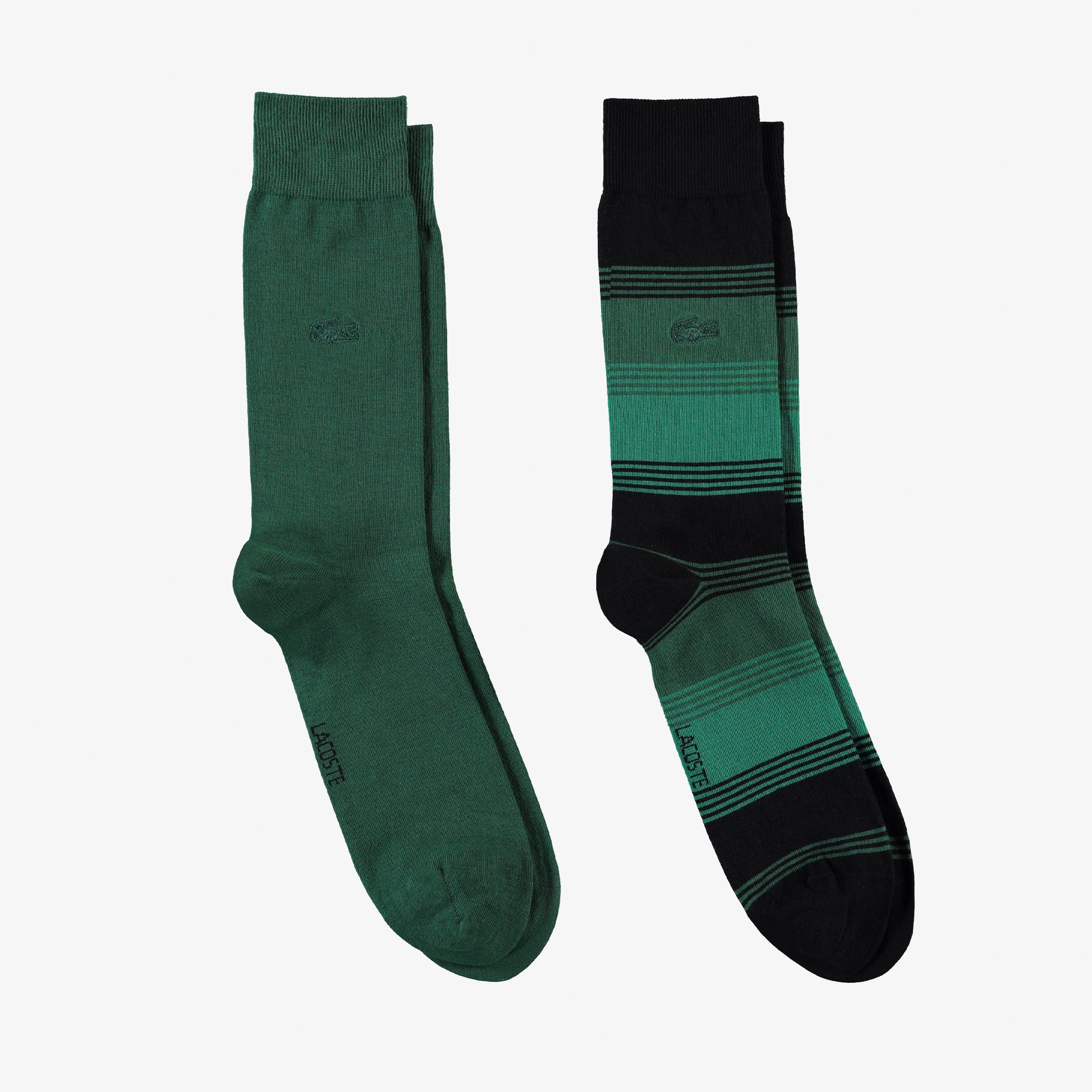 Lacoste Erkek Uzun Renk Bloklu 2'li Renkli Çorap