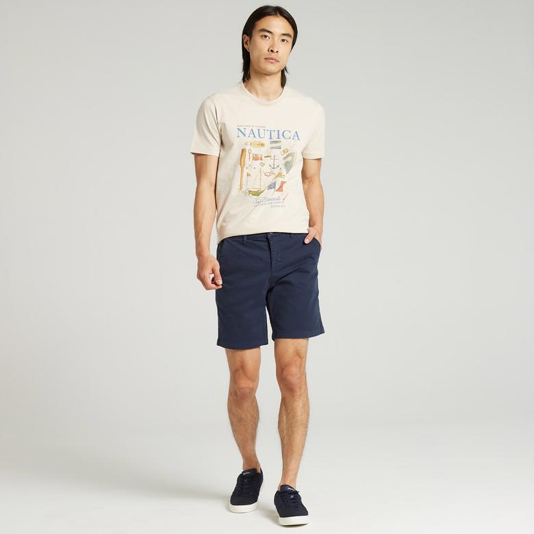 Nautica Erkek Lacivert Slim Fit Bermuda Şort