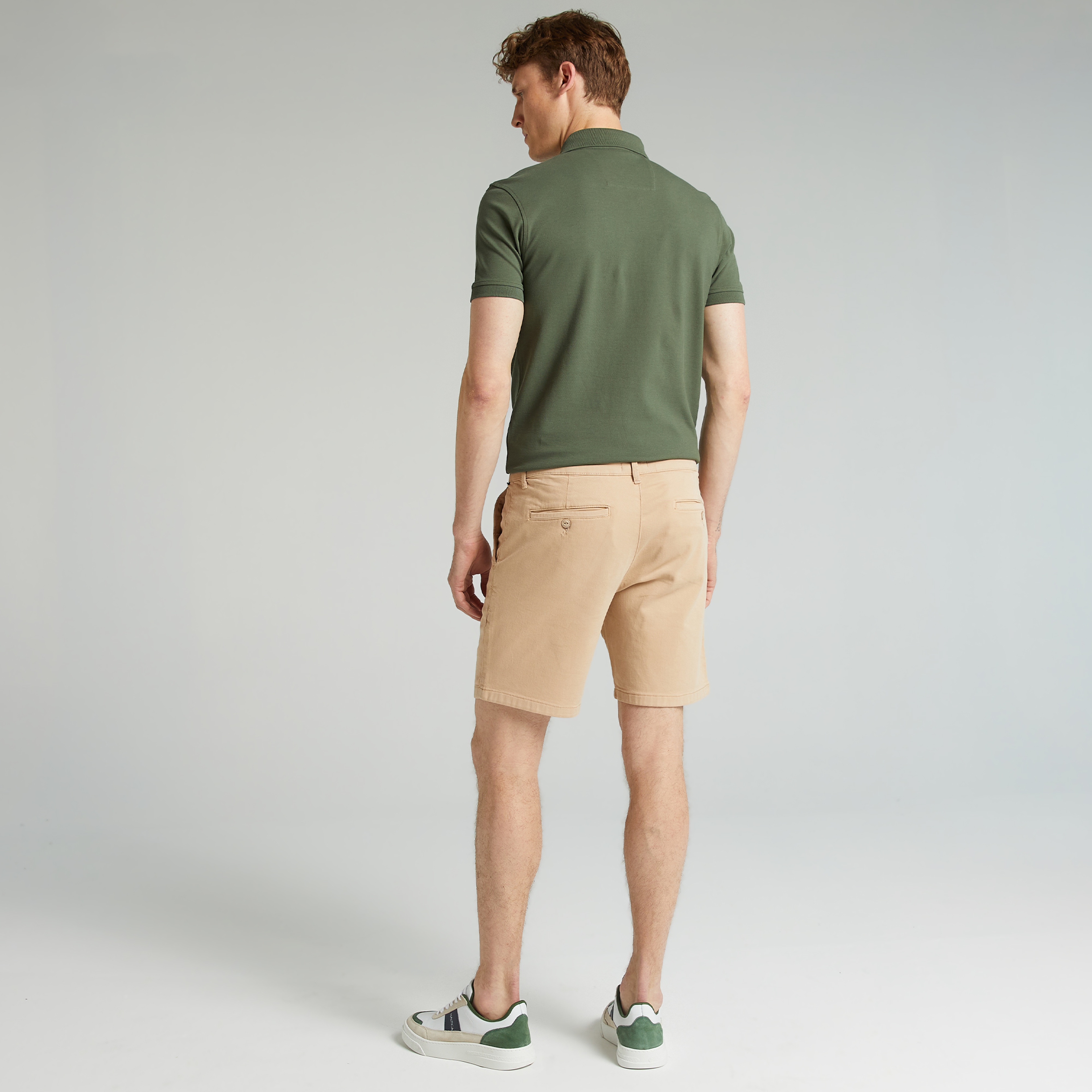 NAUTICA ERKEK BEJ SLIM FIT BERMUDA ŞORT