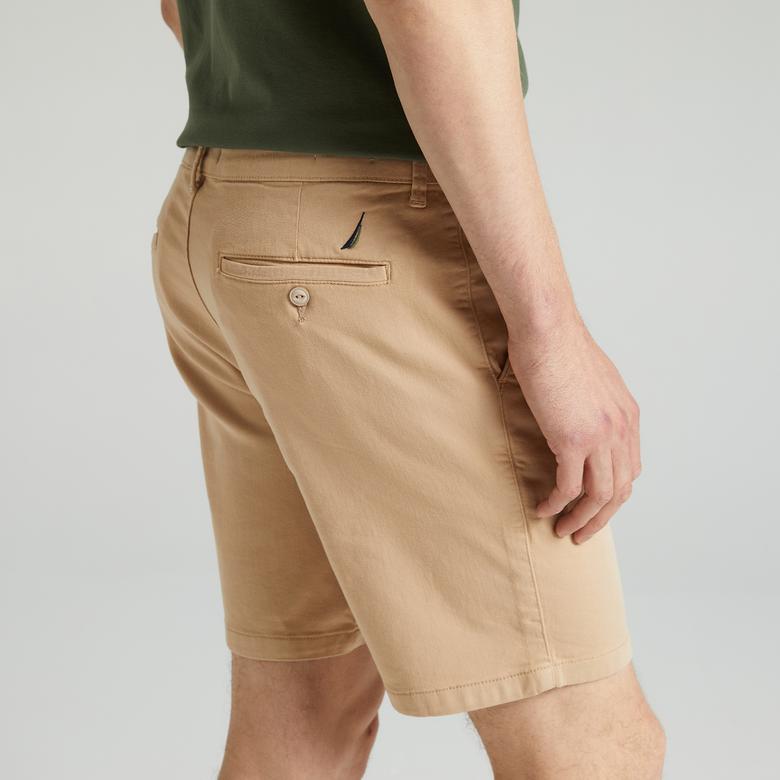 NAUTICA ERKEK BEJ SLIM FIT BERMUDA ŞORT