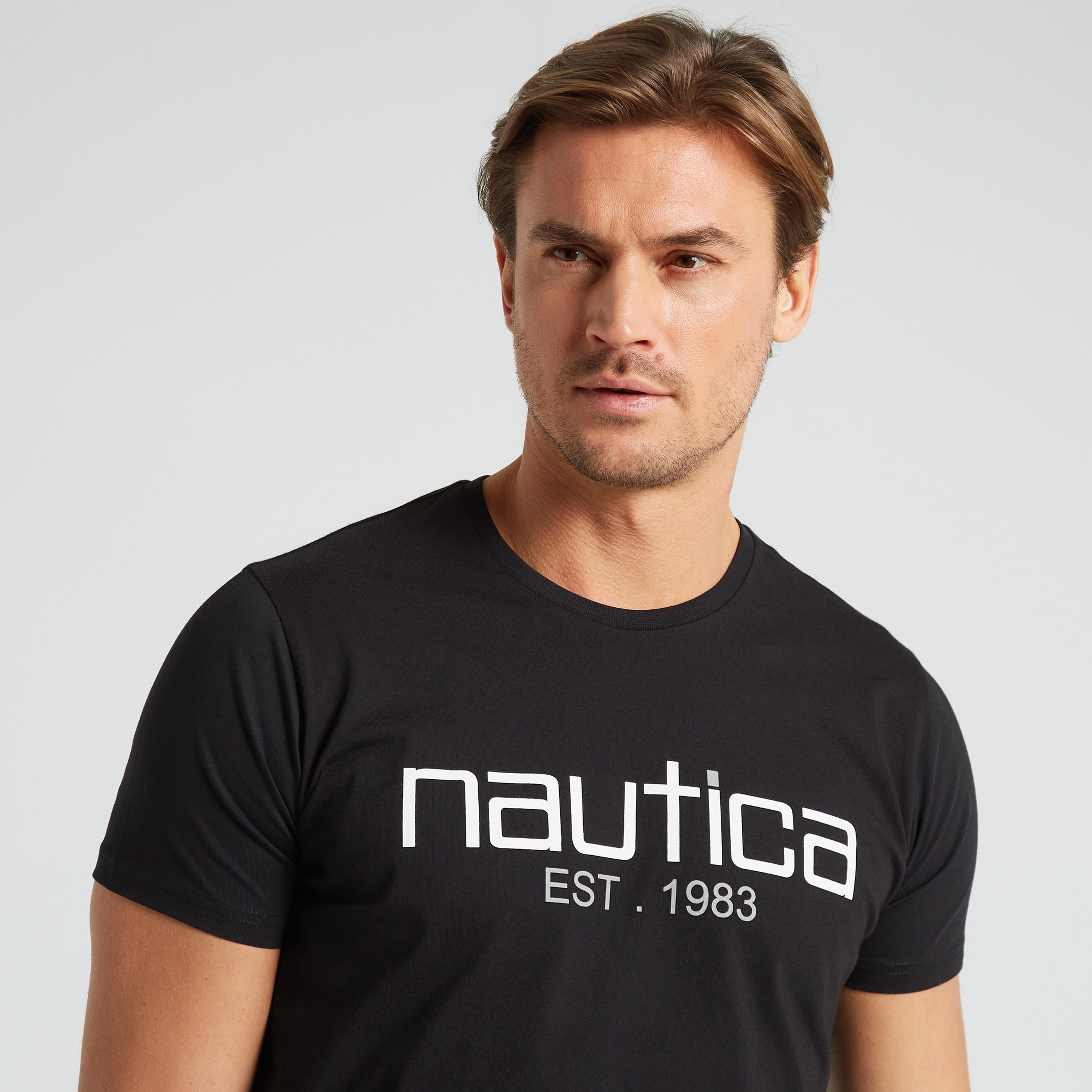 Nautica Standart Fit Erkek Siyah T-shirt