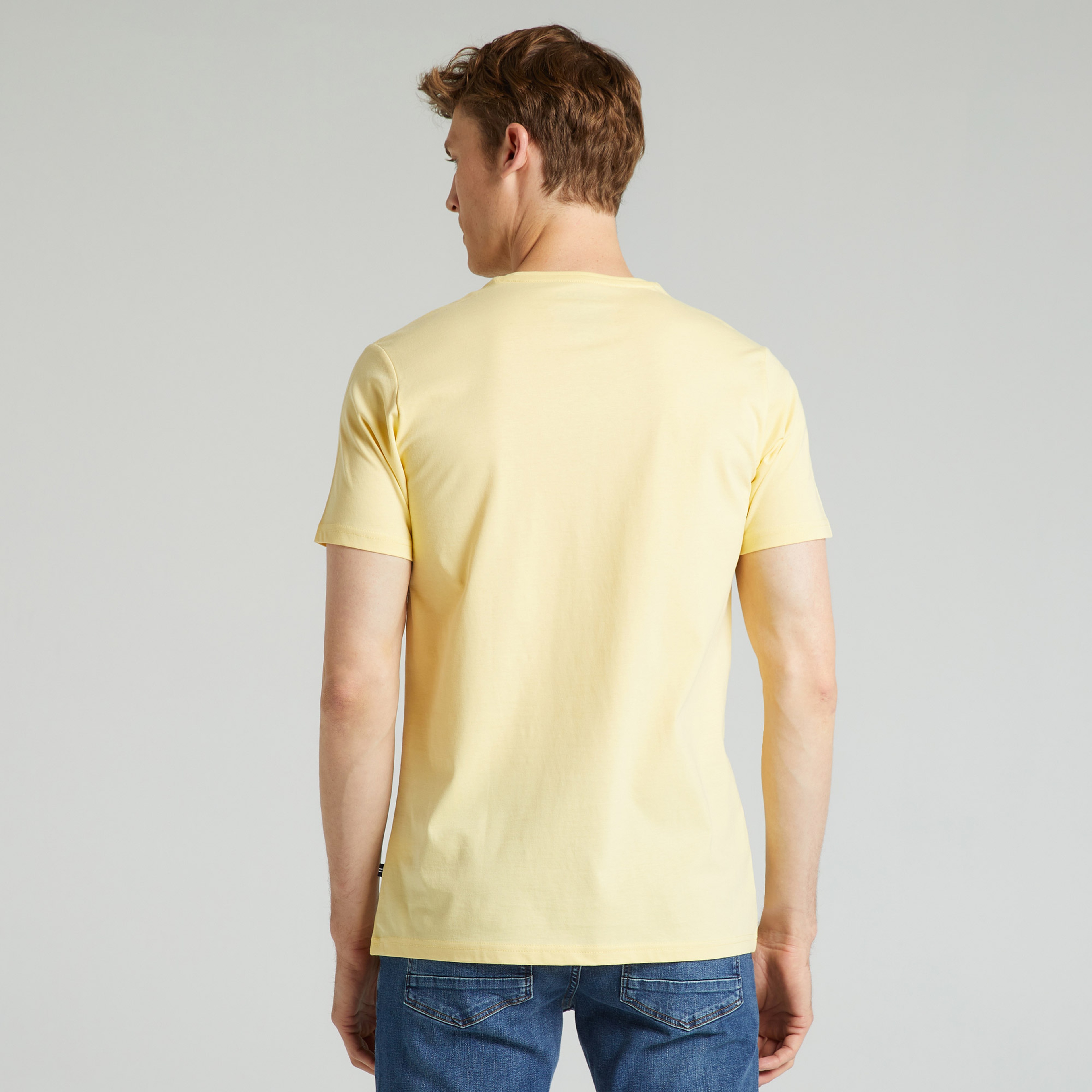 Nautica Standart Fit Erkek Sarı T-shirt