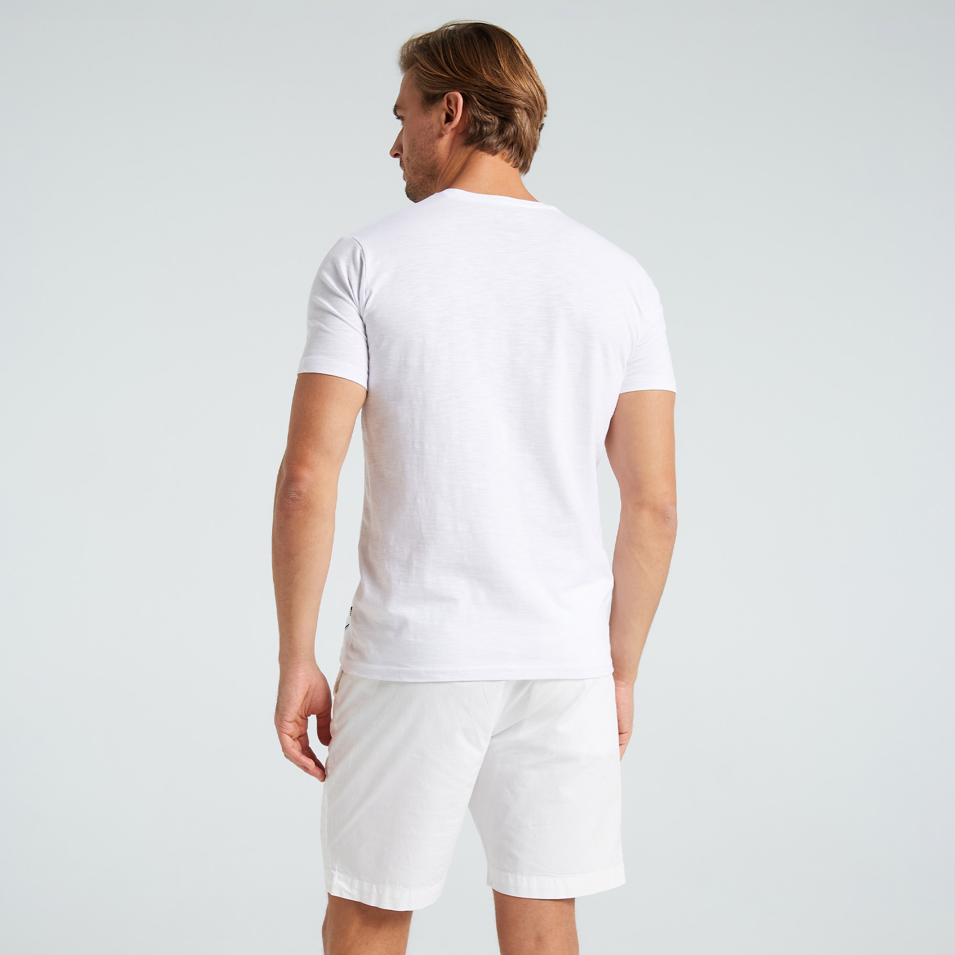 NAUTICA ERKEK BEYAZ STANDART FIT KISA KOLLU T-SHIRT