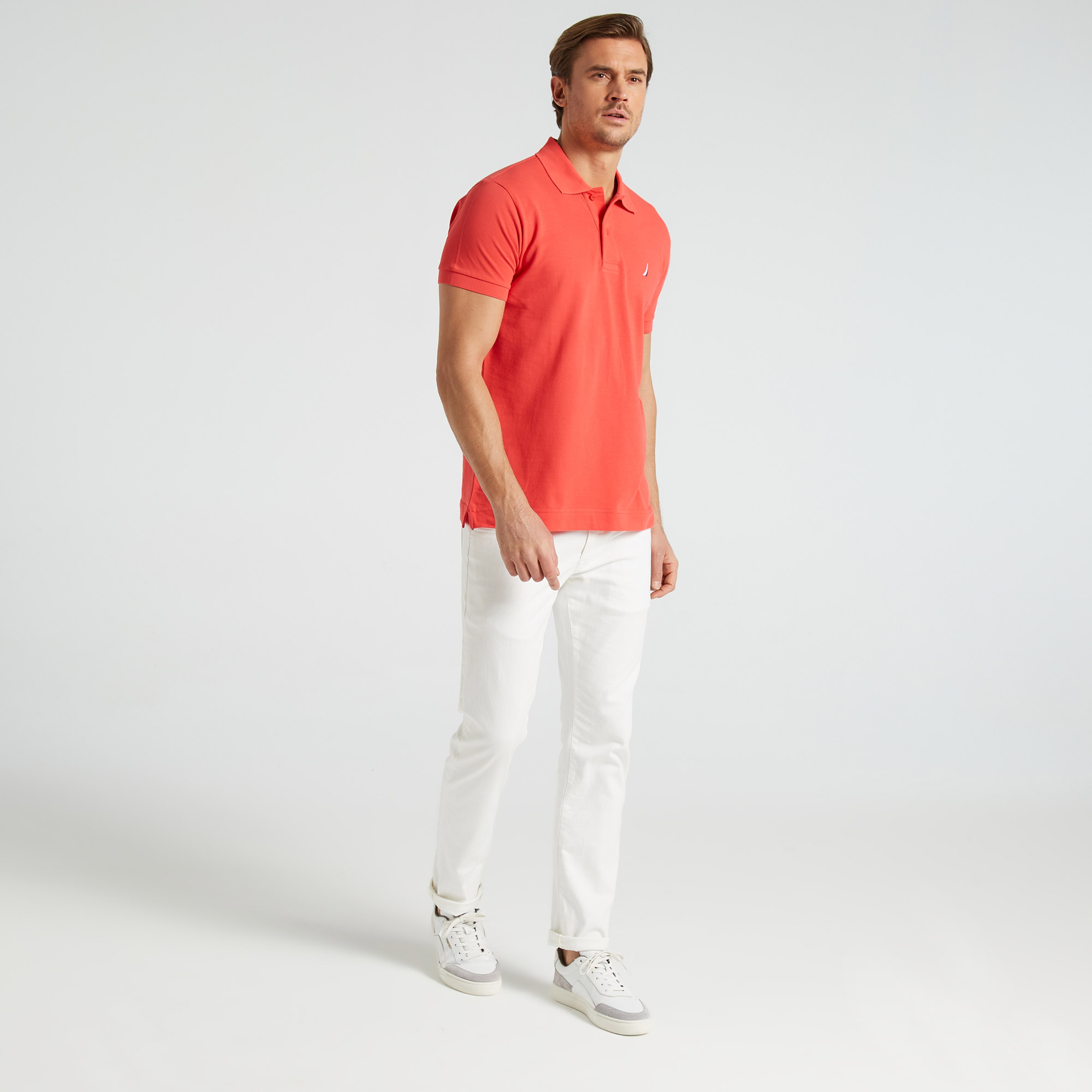 NAUTICA ERKEK KIRMIZI CLASSIC FIT KISA KOLLU POLO