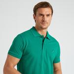 Nautica Erkek Yeşil Classic Fit Kısa Kollu Polo Yaka T-Shirt