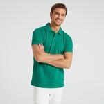 Nautica Erkek Yeşil Classic Fit Kısa Kollu Polo Yaka T-Shirt