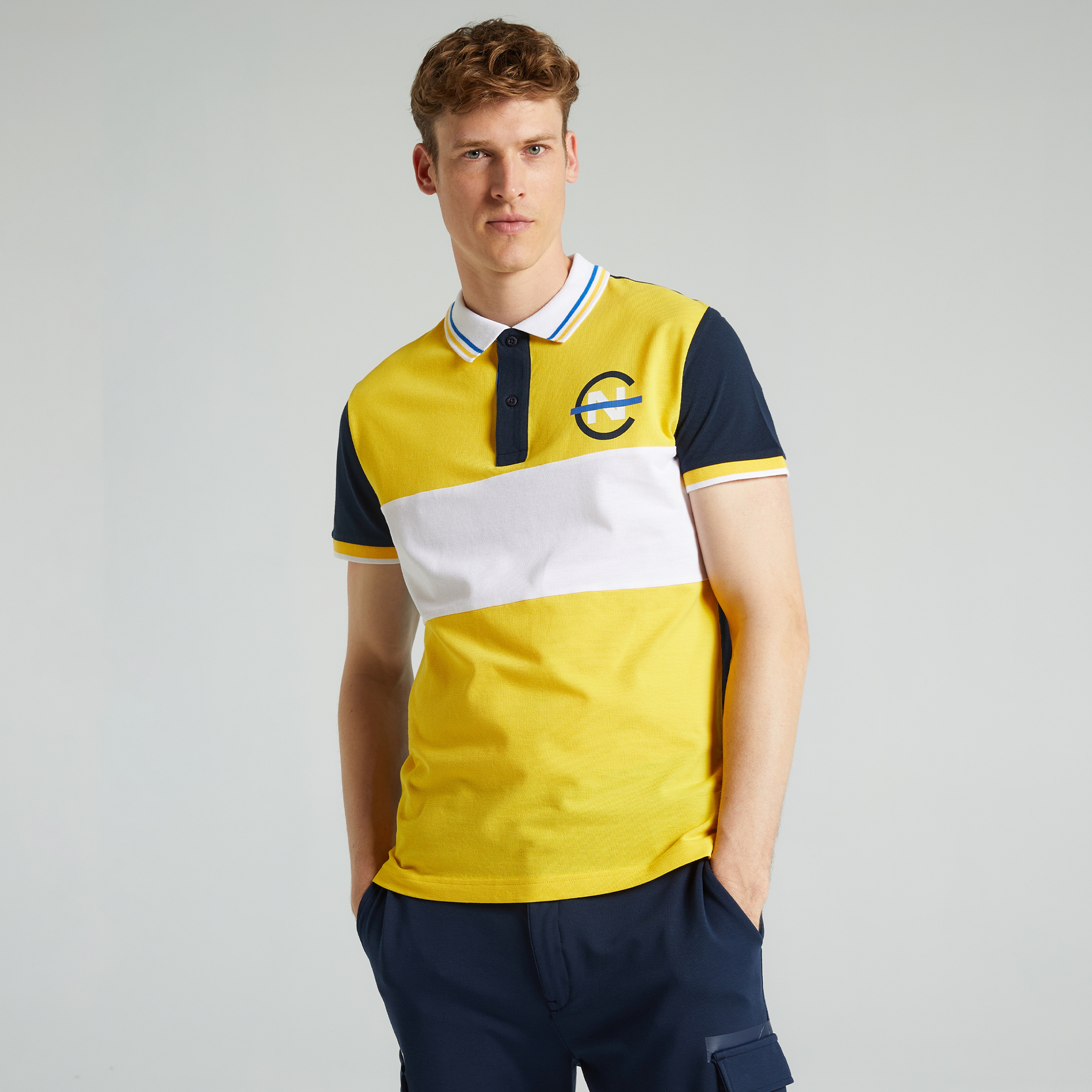 Nautica Slim Fit Erkek Sarı Polo