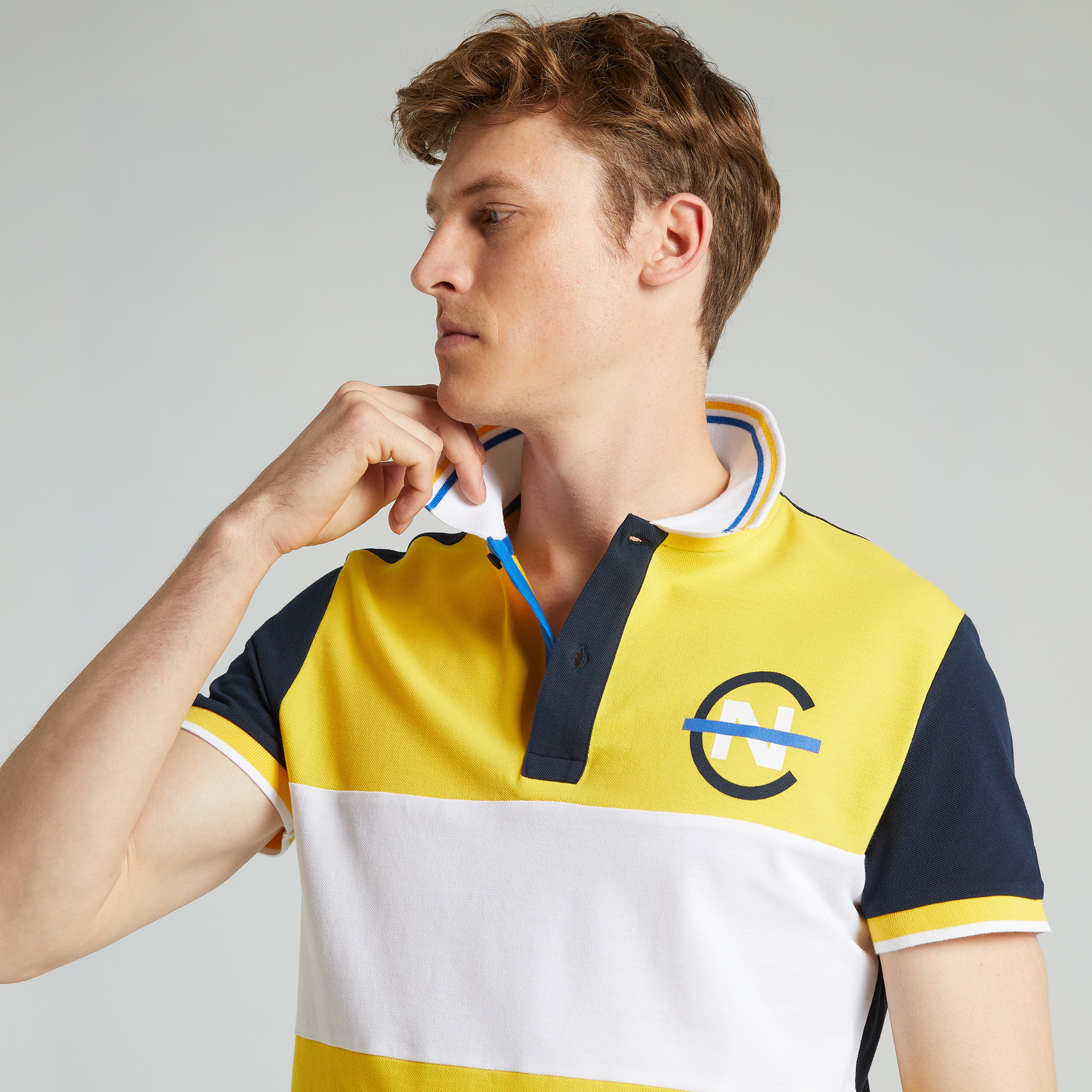 Nautica Slim Fit Erkek Sarı Polo