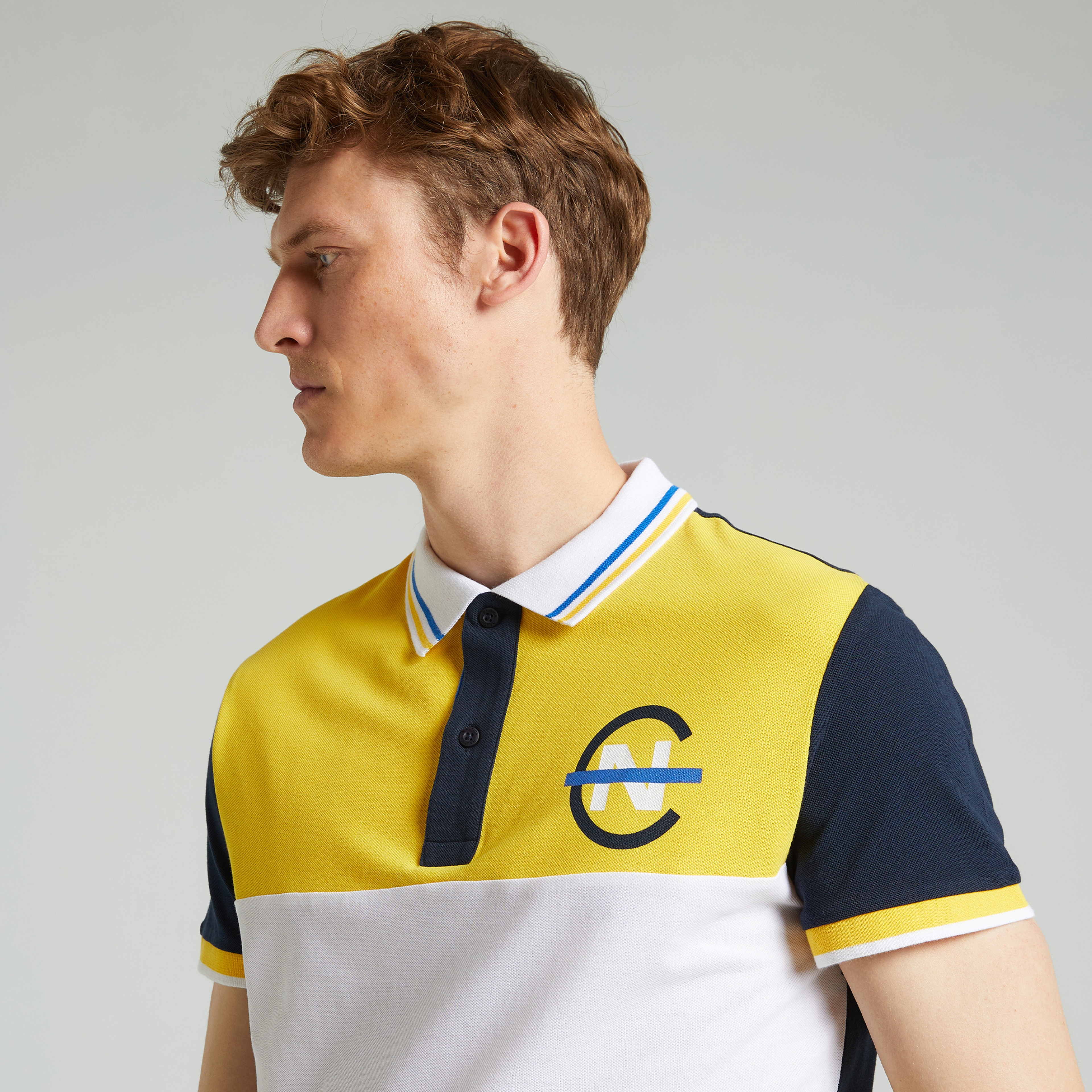Nautica Slim Fit Erkek Sarı Polo