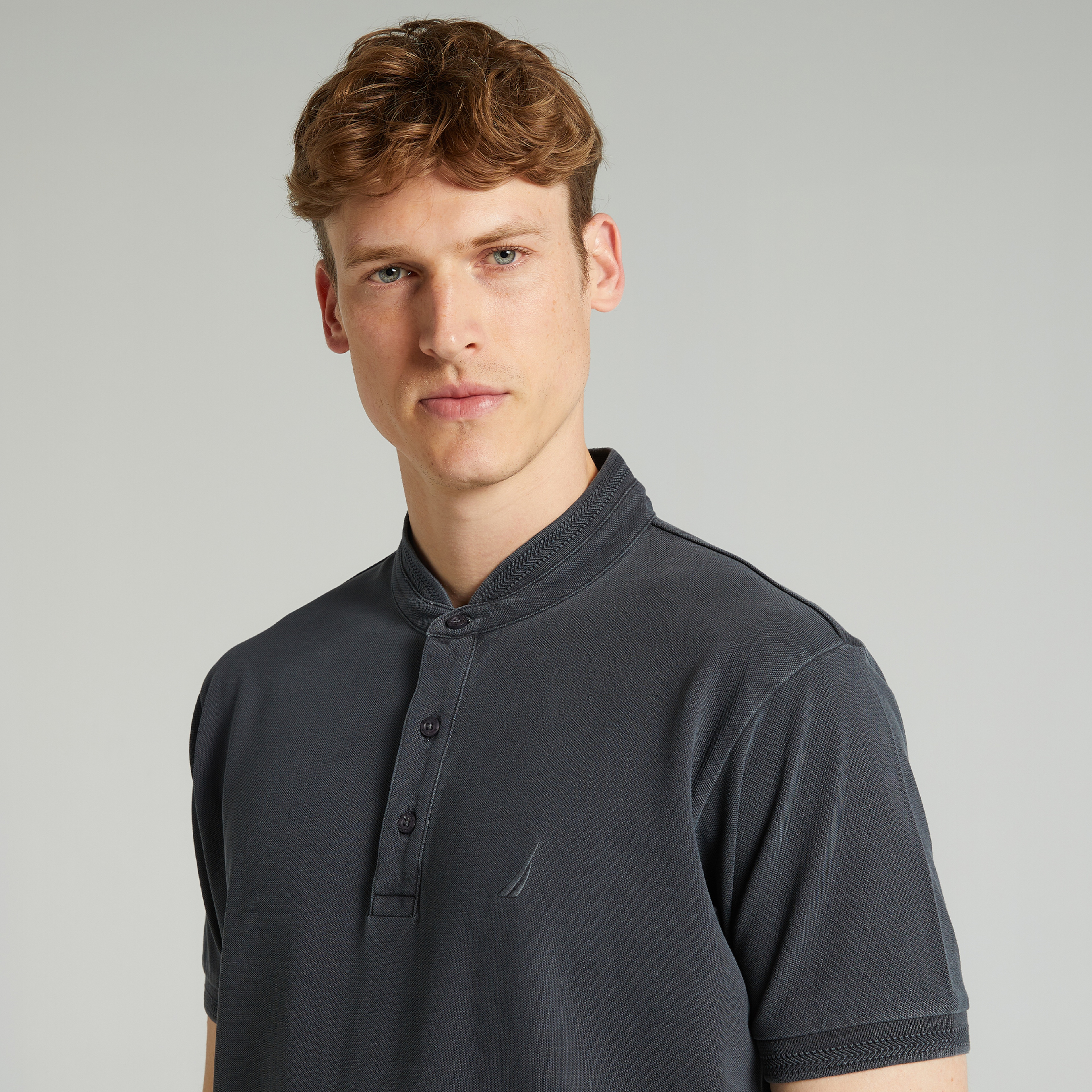 NAUTICA ERKEK GRİ CLASSIC FIT KISA KOLLU POLO