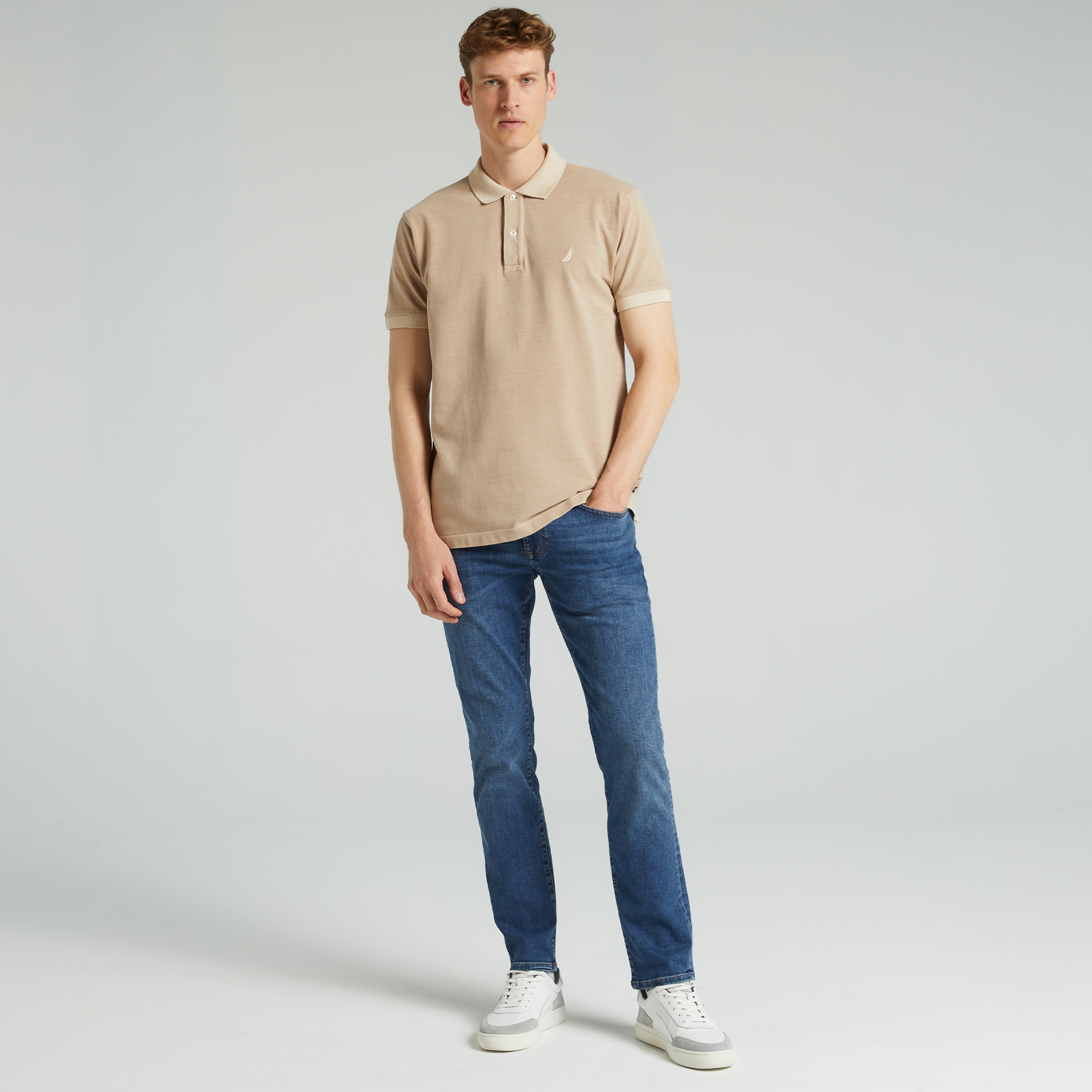 Nautica Classic Fit Erkek Sarı Polo
