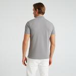 Nautica Erkek Gri Slim Fit Kısa Kollu Polo Yaka T-Shirt