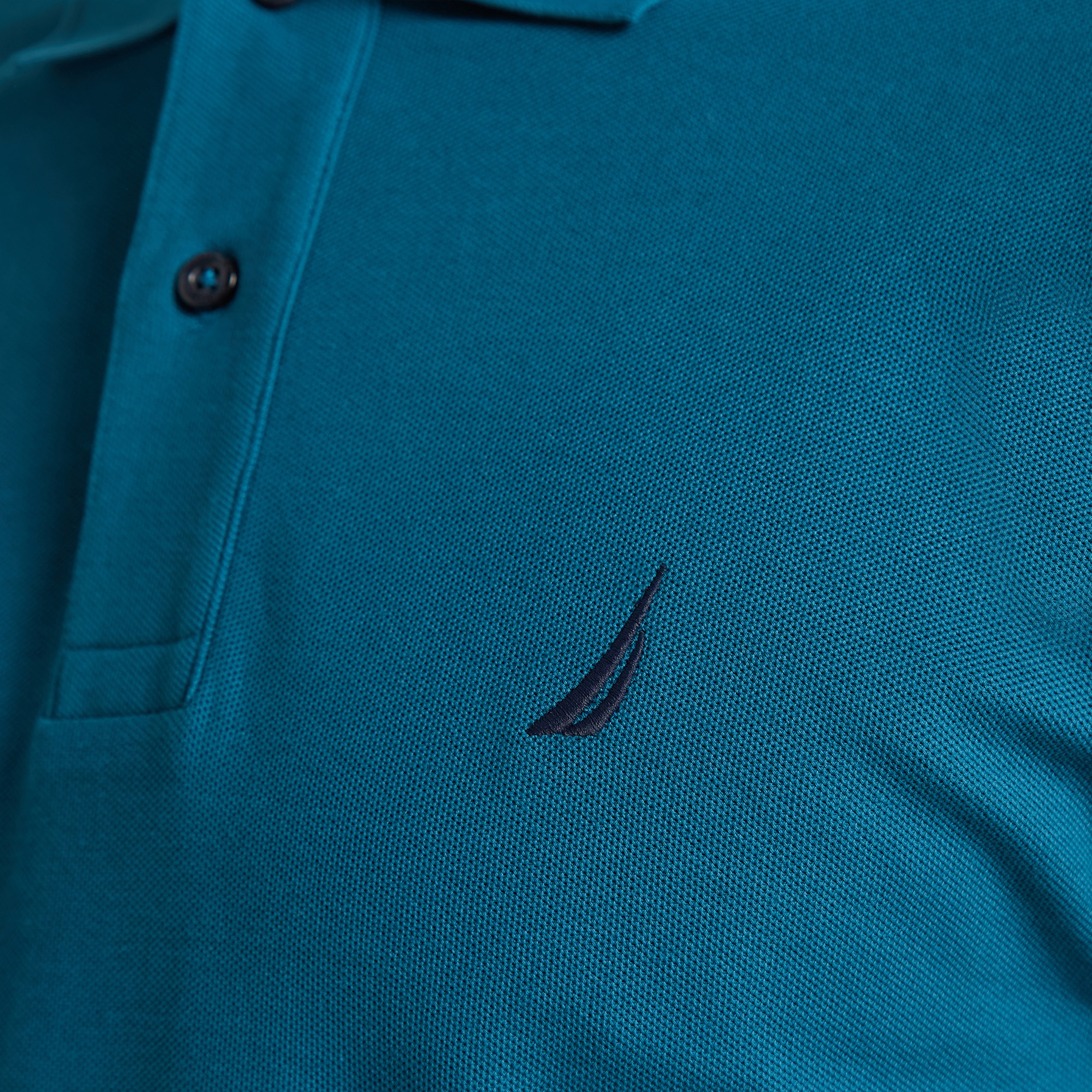 Nautica Erkek Mavi Classic Fit Kısa Kollu Polo Yaka T-Shirt