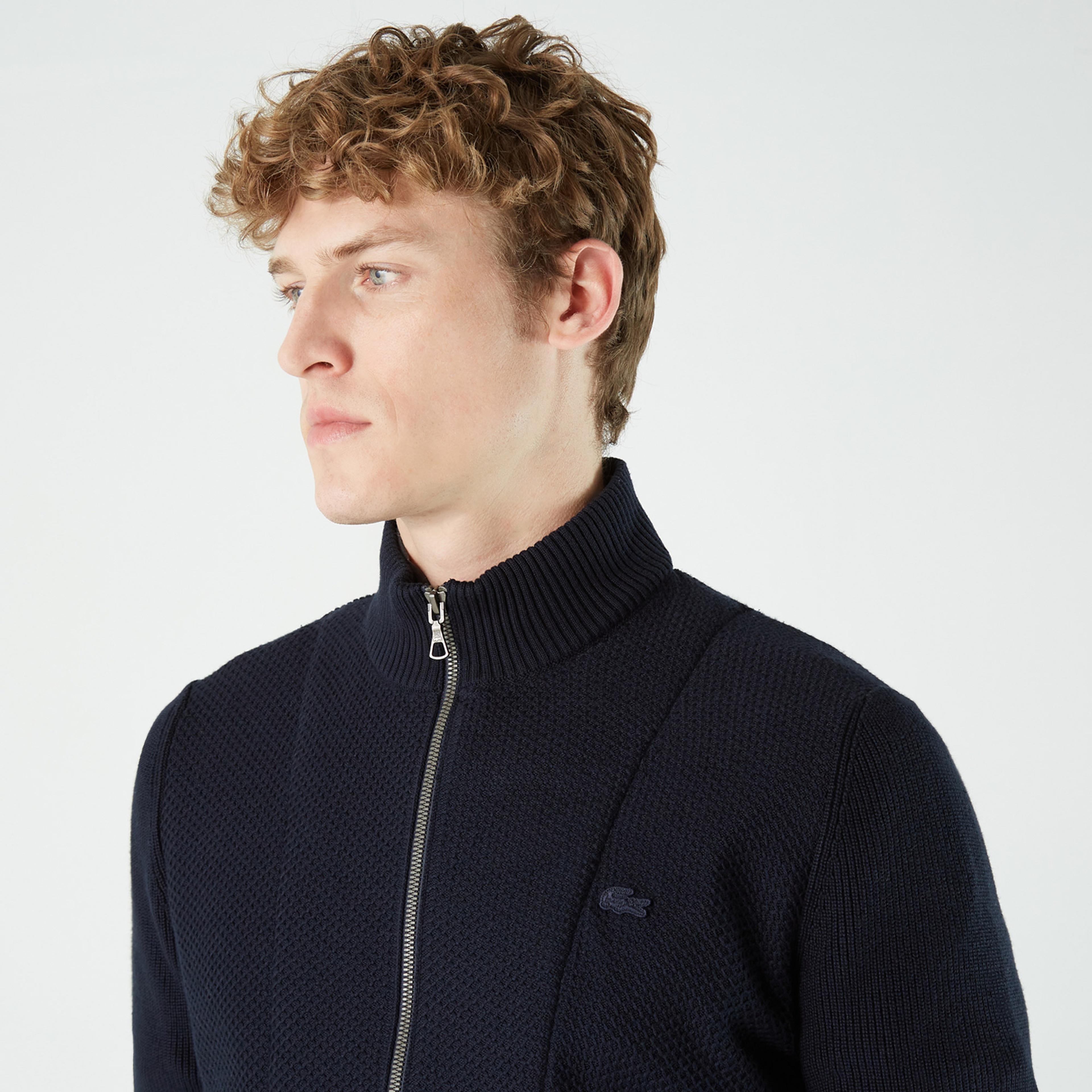 Lacoste Erkek Regular Fit Fermuarlı Lacivert Hırka