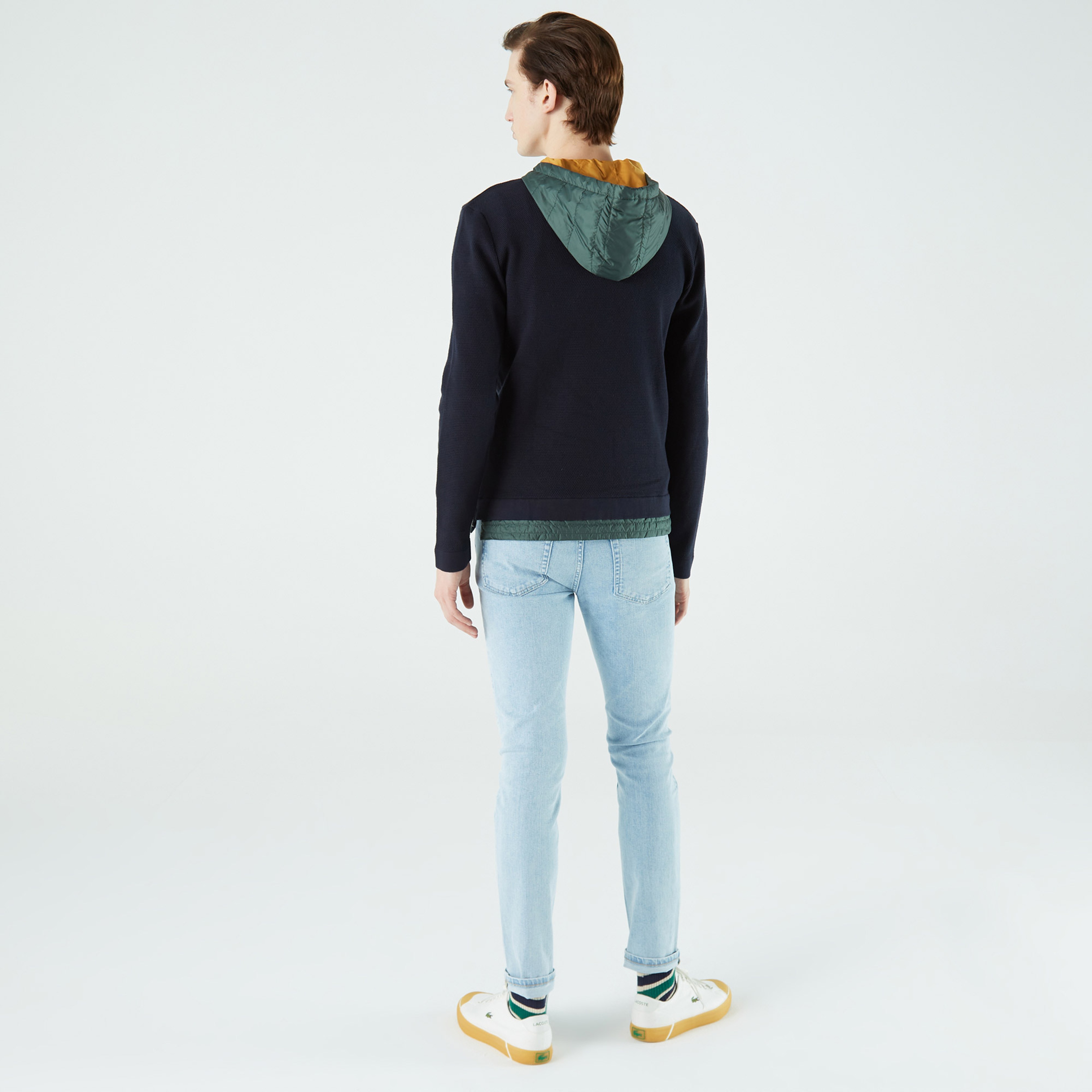 Lacoste Erkek Regular Fit Kapüşonlu Lacivert Kazak