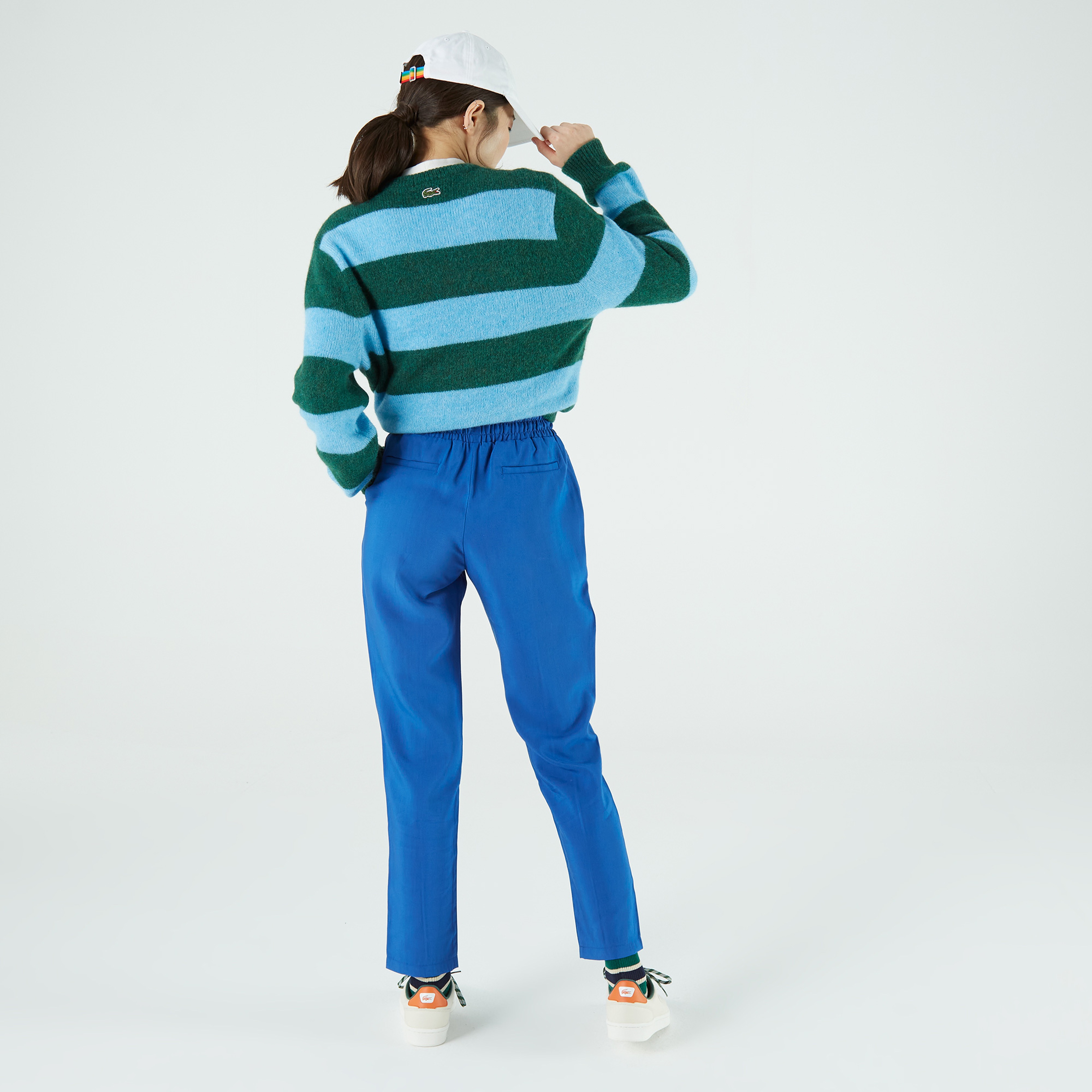 Lacoste Kadın Slim Fit Mavi Eşofman Altı