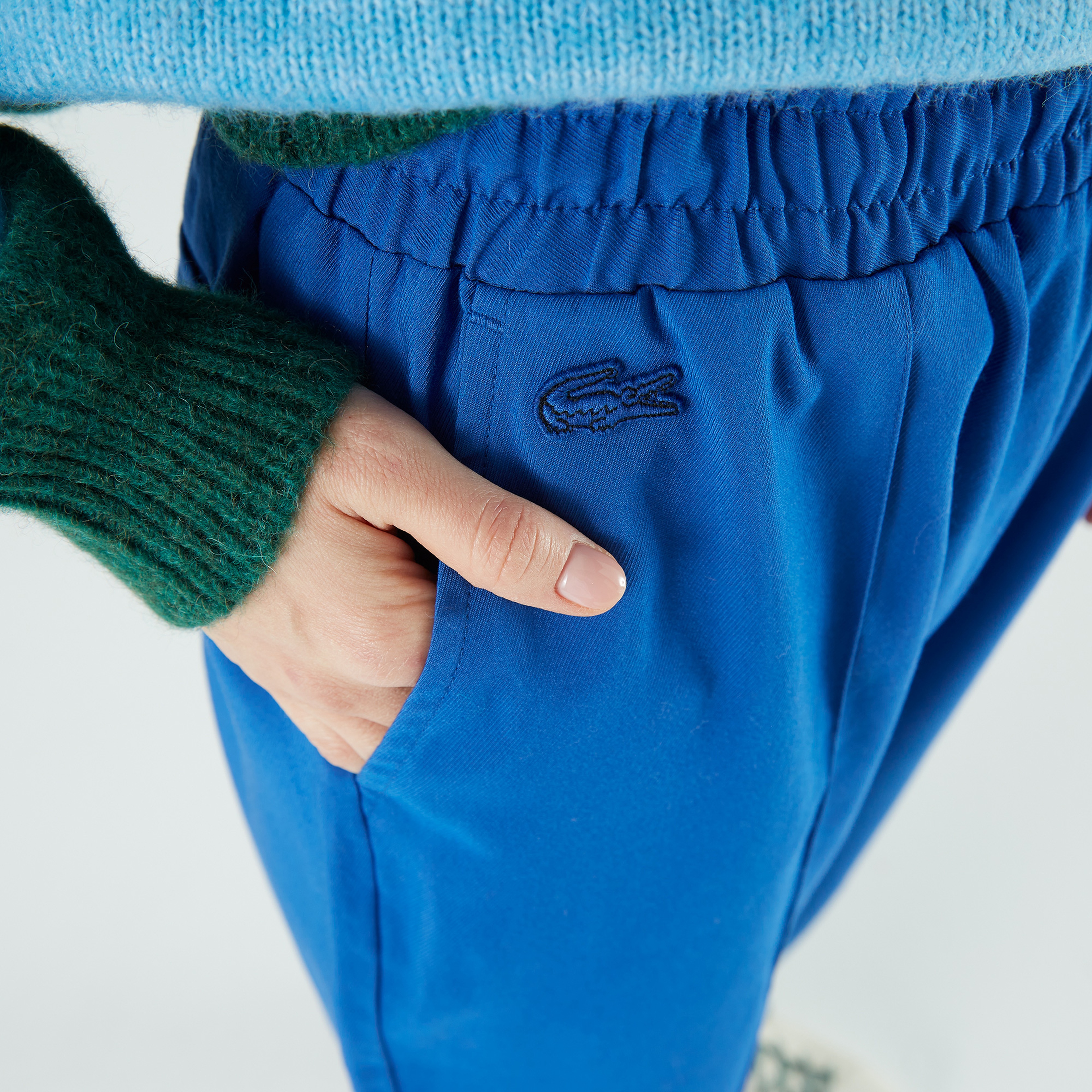 Lacoste Kadın Slim Fit Mavi Eşofman Altı