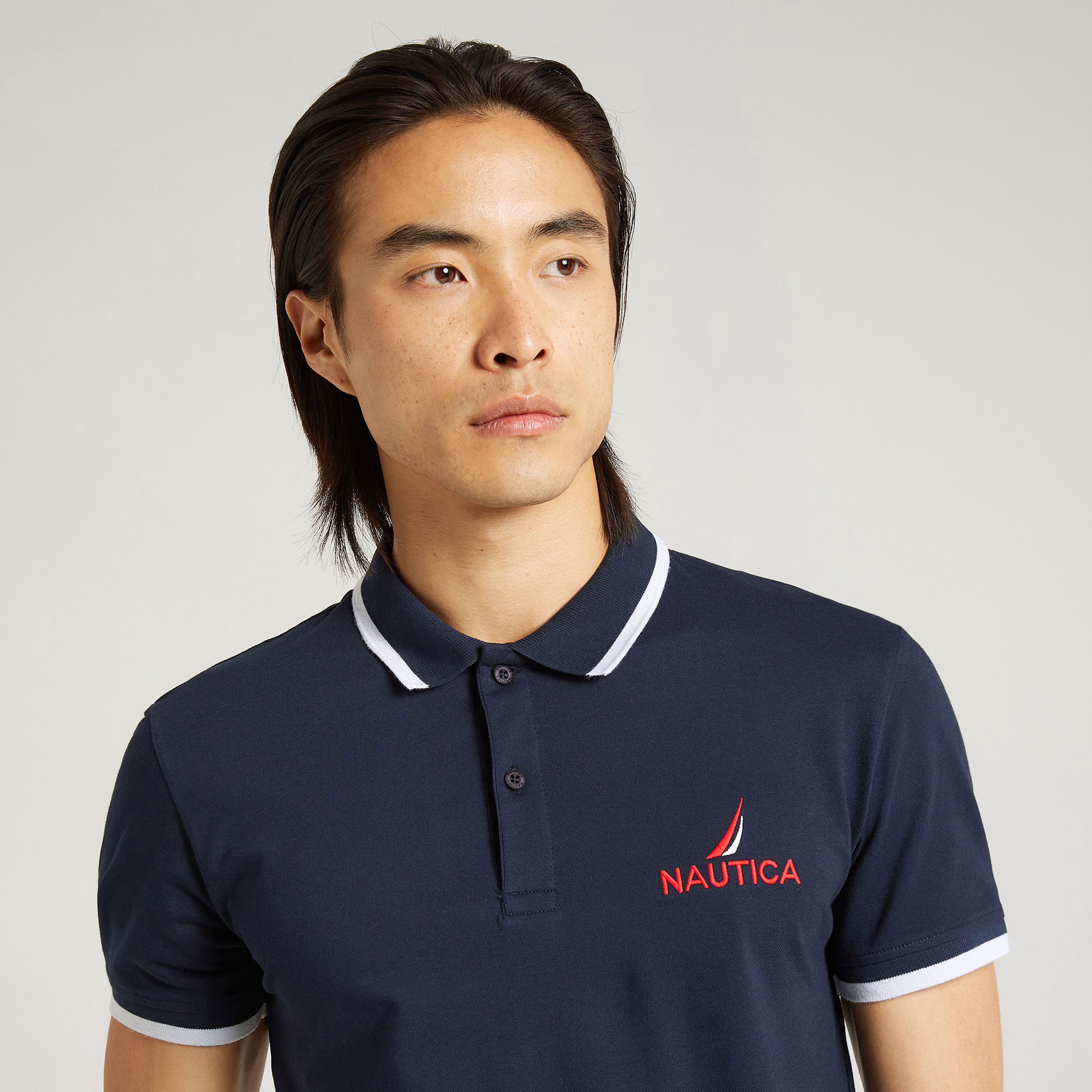 Nautica Slim Fit Erkek Lacivert Polo
