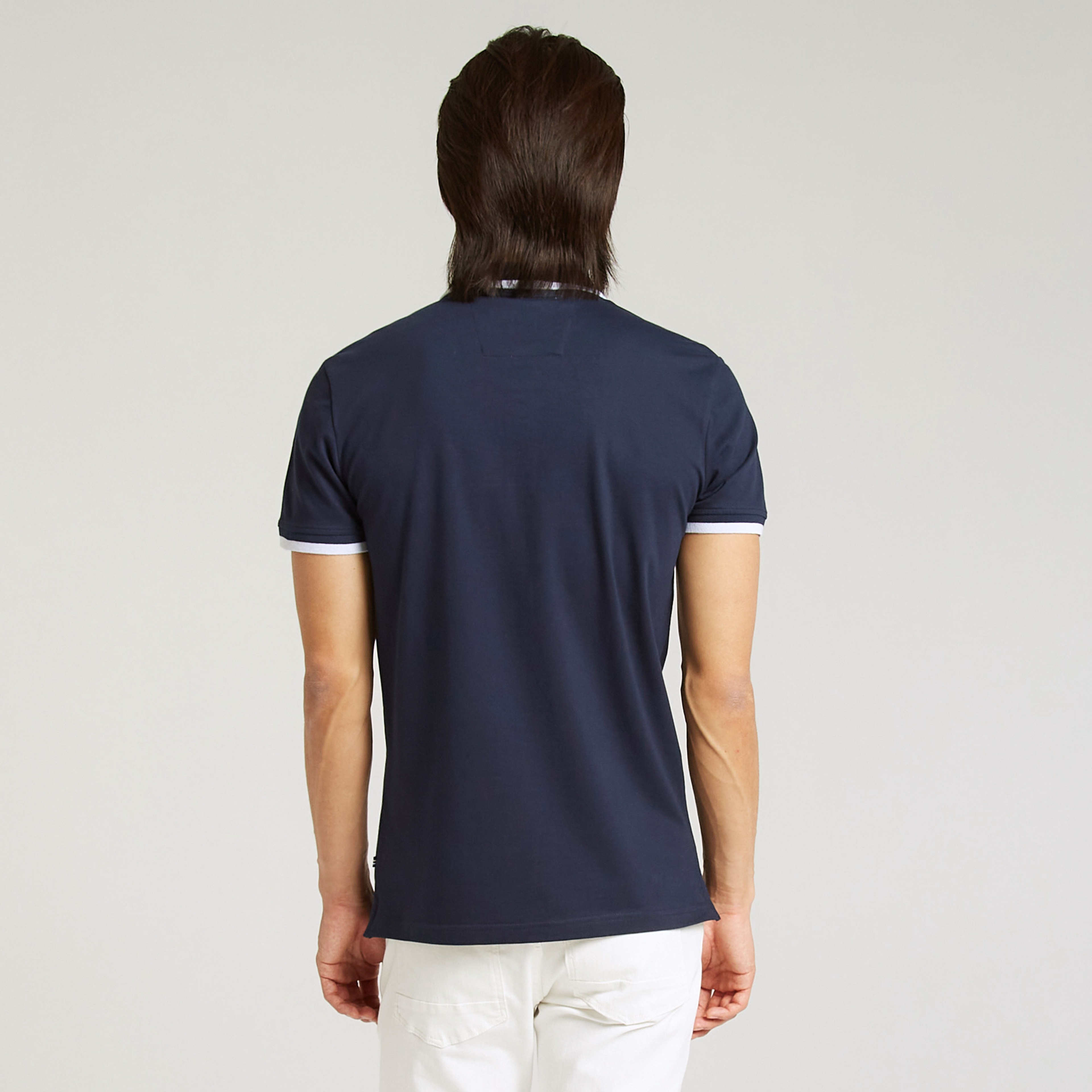 Nautica Slim Fit Erkek Lacivert Polo