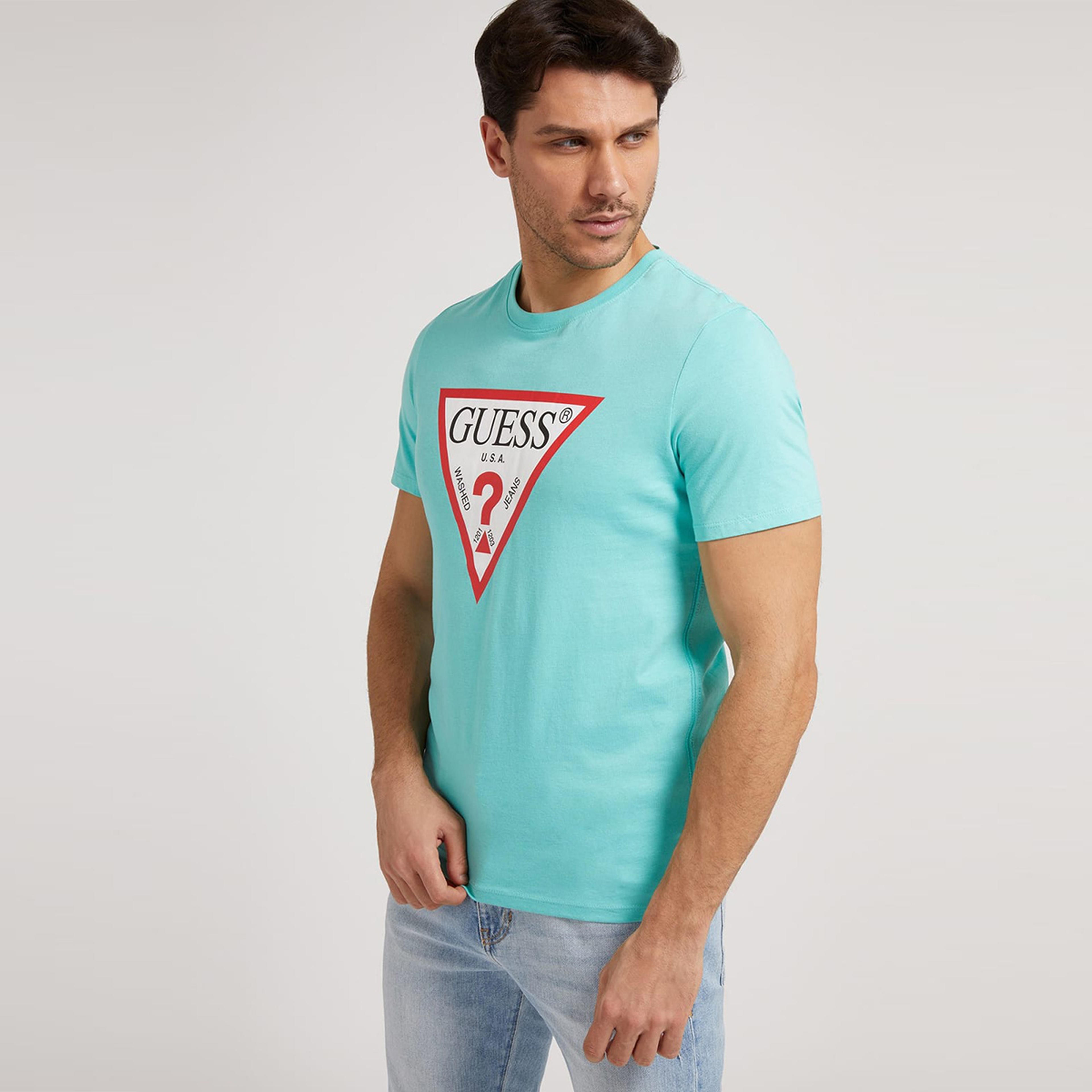 Guess Erkek Mavi T-shirt