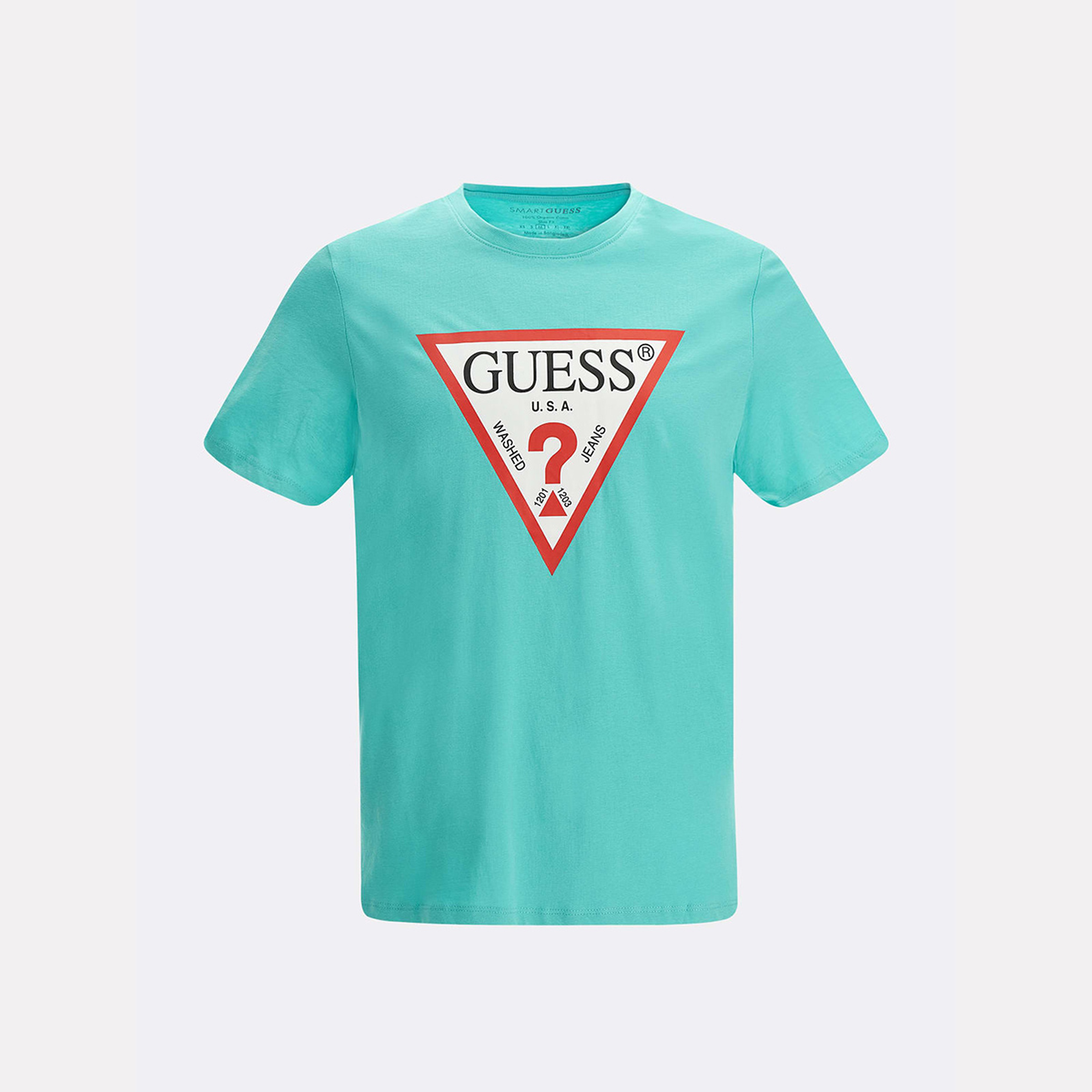 Guess Erkek Mavi T-shirt