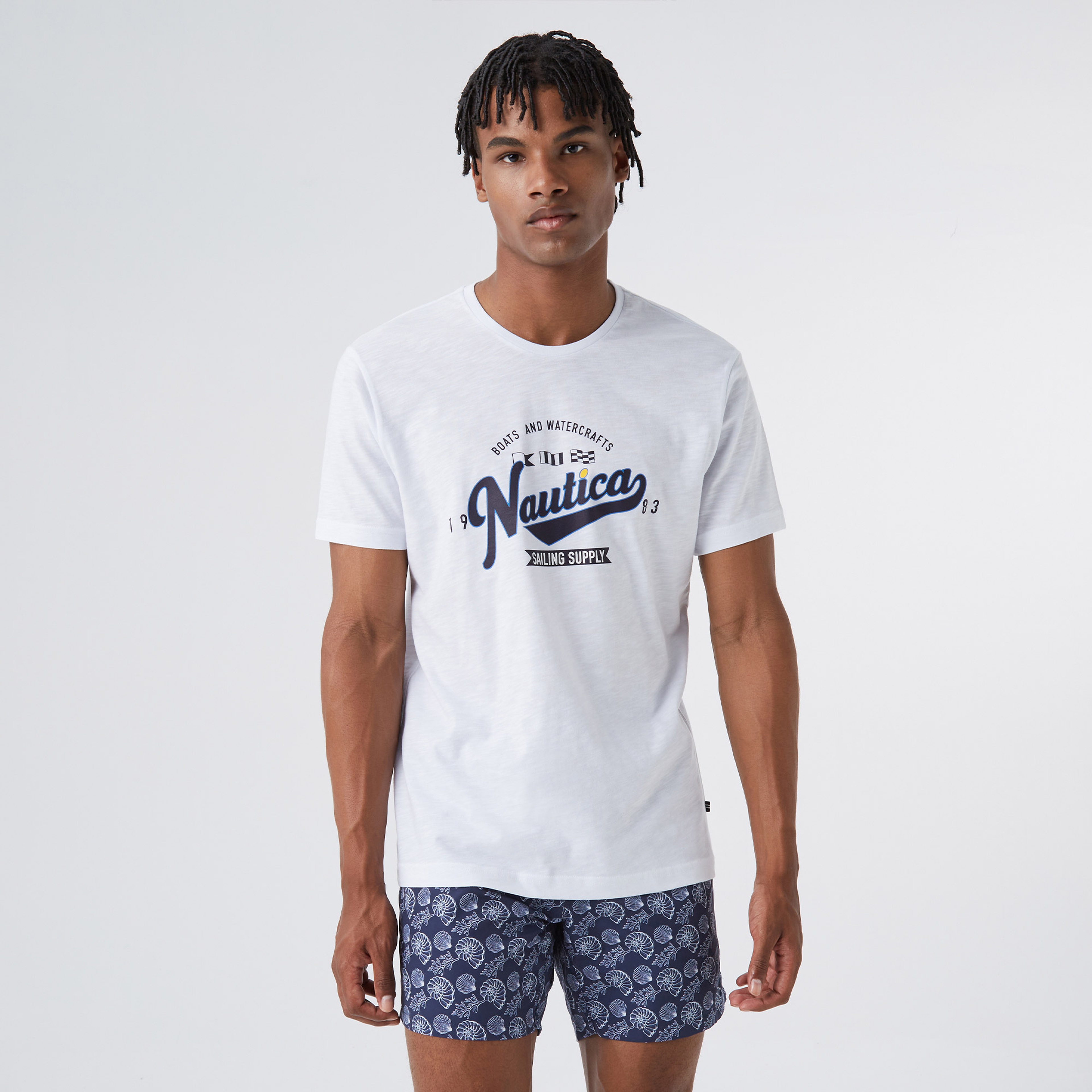 Nautıca Erkek Beyaz T-shirt