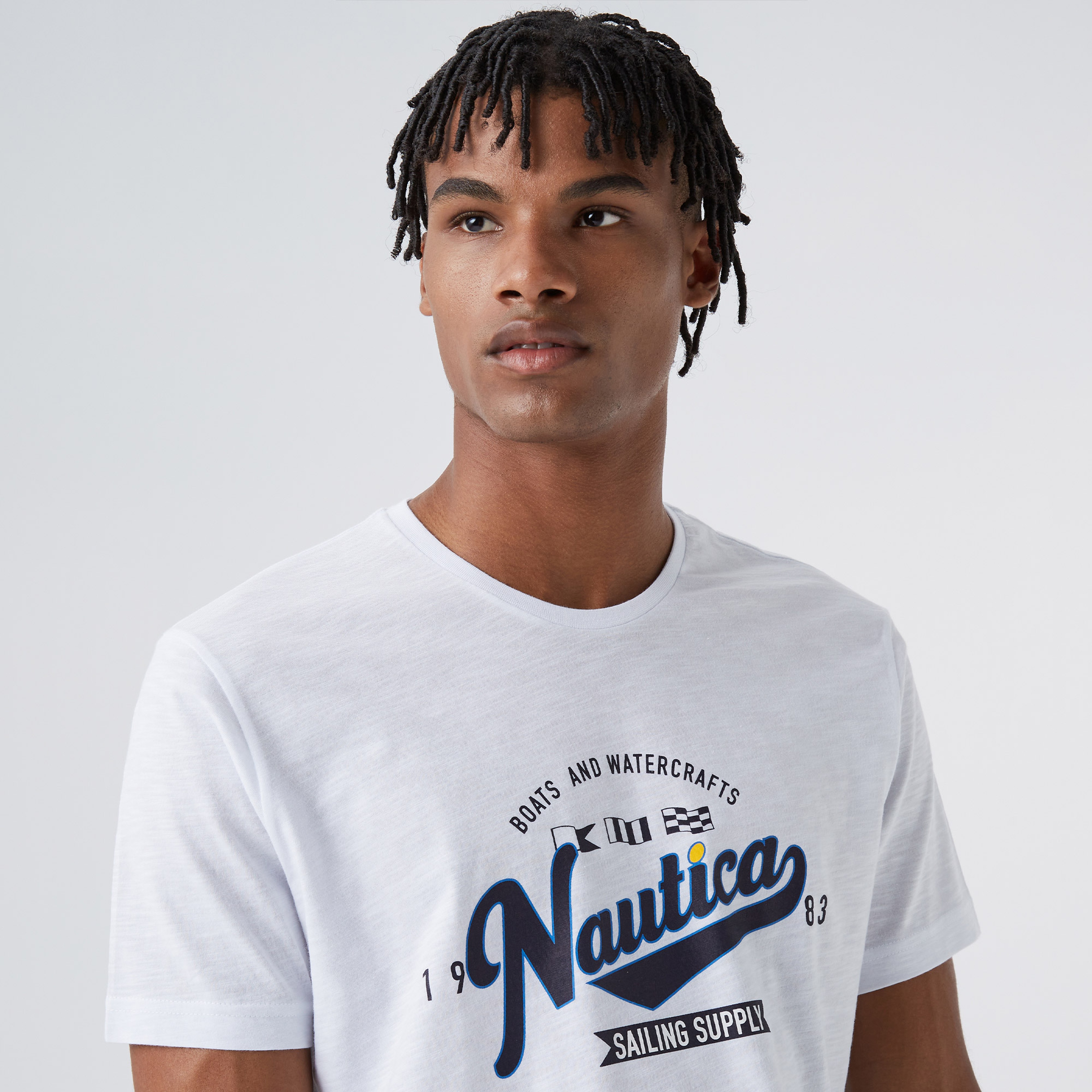 Nautıca Erkek Beyaz T-shirt