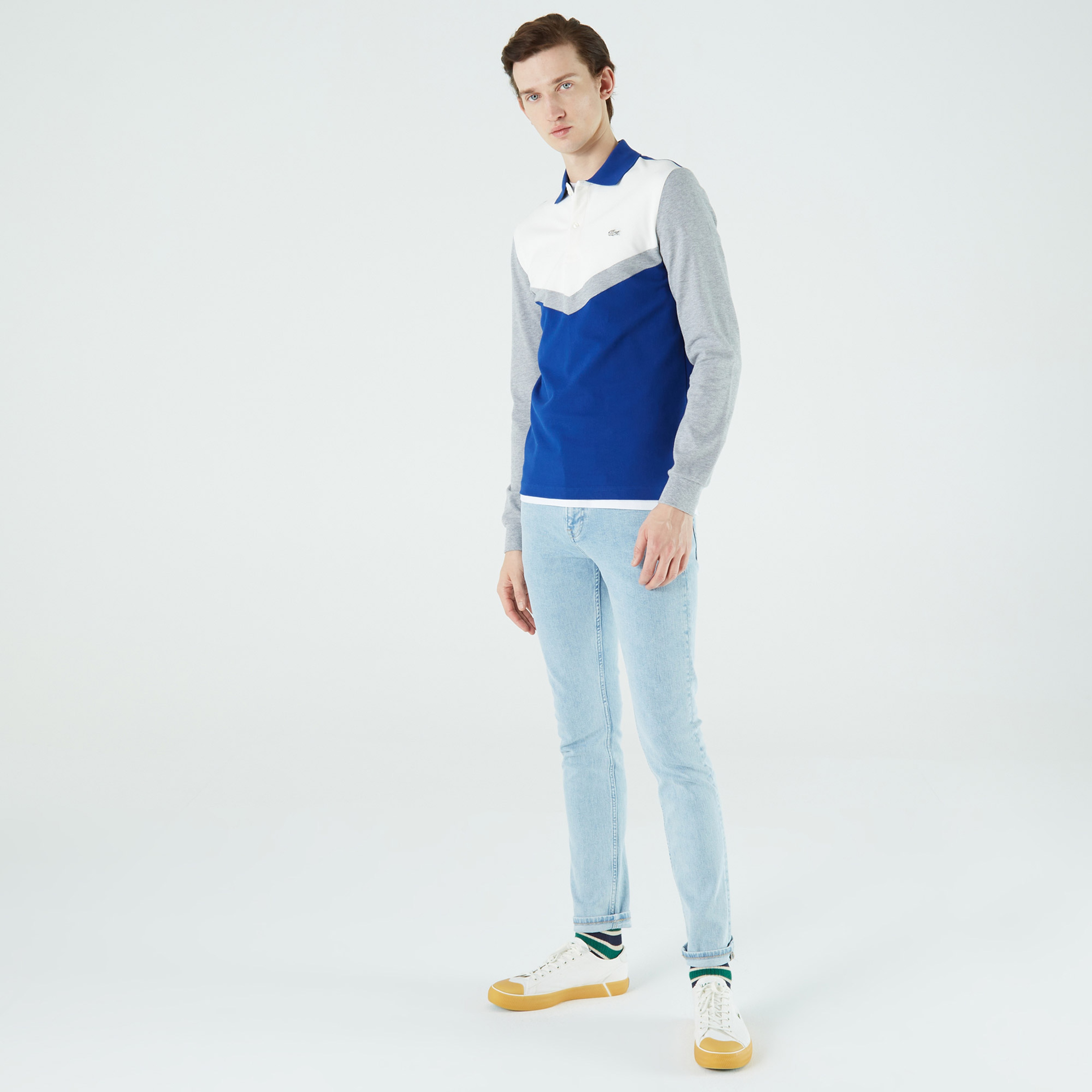 Lacoste Erkek Slim Fit Mavi Polo