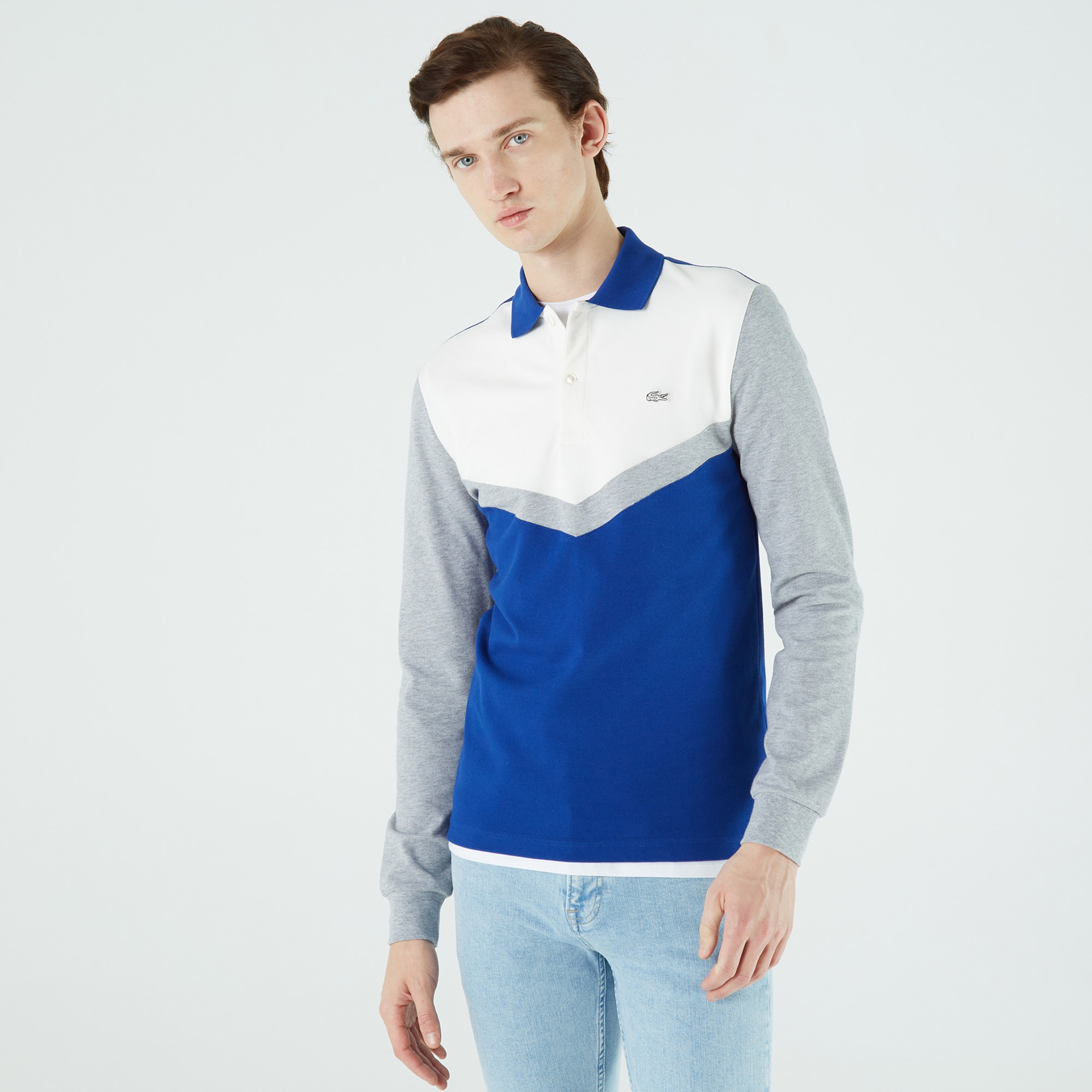 Lacoste Erkek Slim Fit Mavi Polo