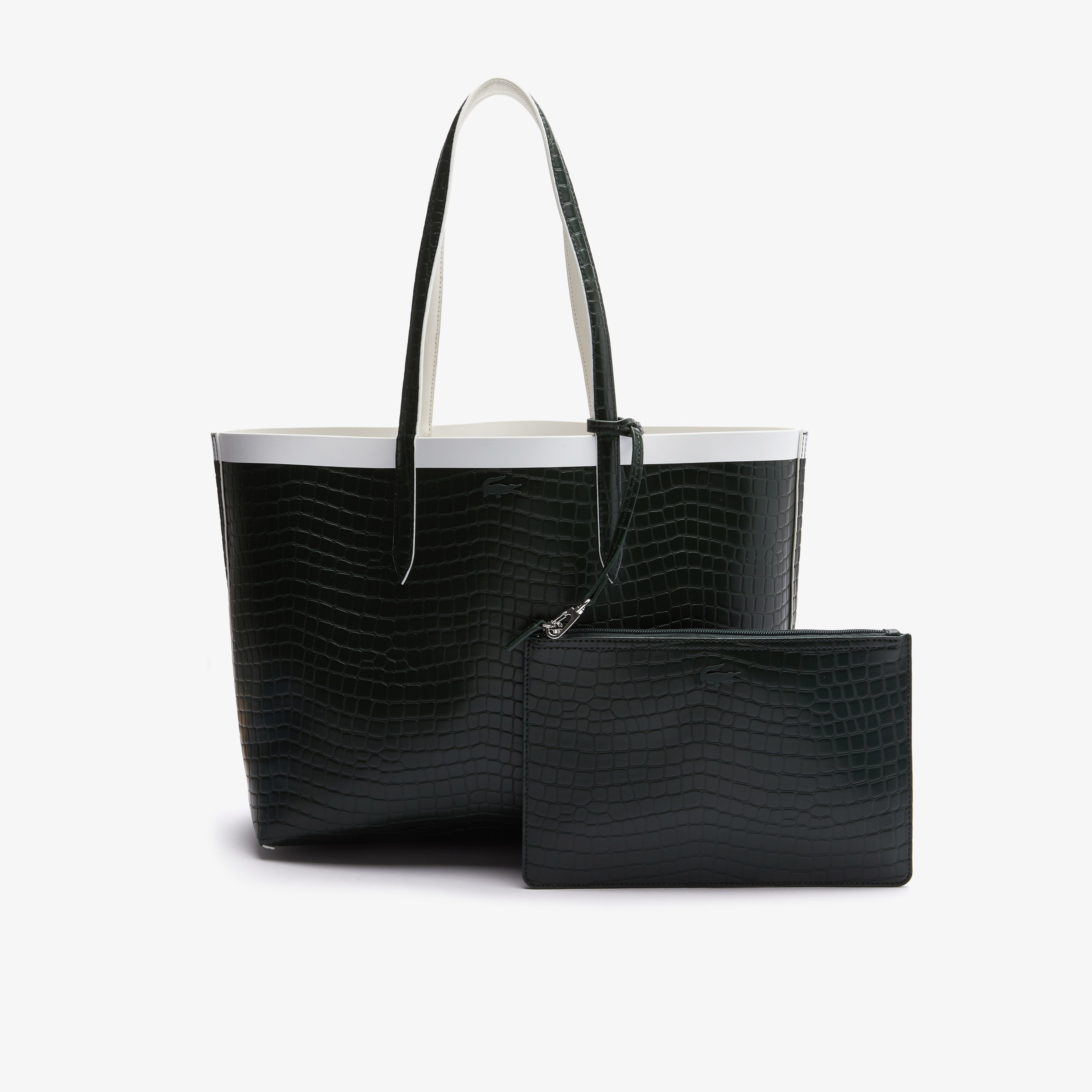 Lacoste Anna Seasonal Kadın Siyah - Beyaz Çift Taraflı Çanta