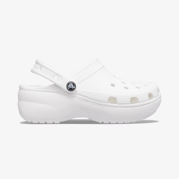 Crocs Classic Platform Clog Kadın Beyaz Terlik