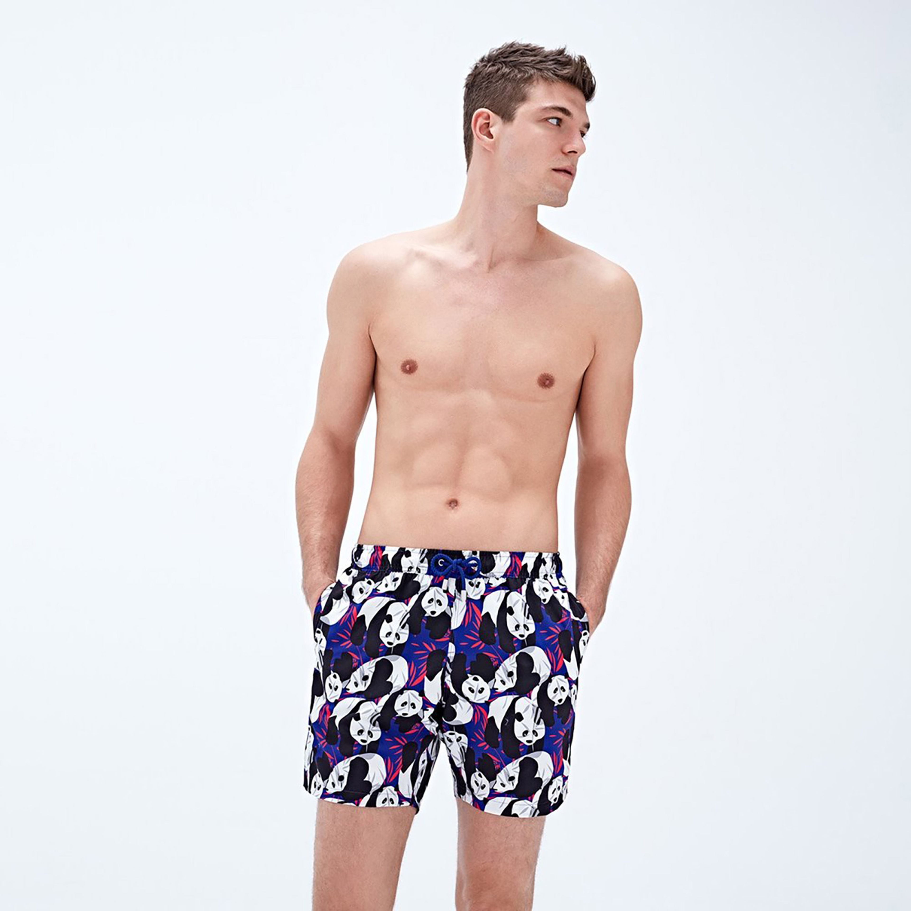 Bluemint Arthus Erkek Lacivert Panda Mayo Şort