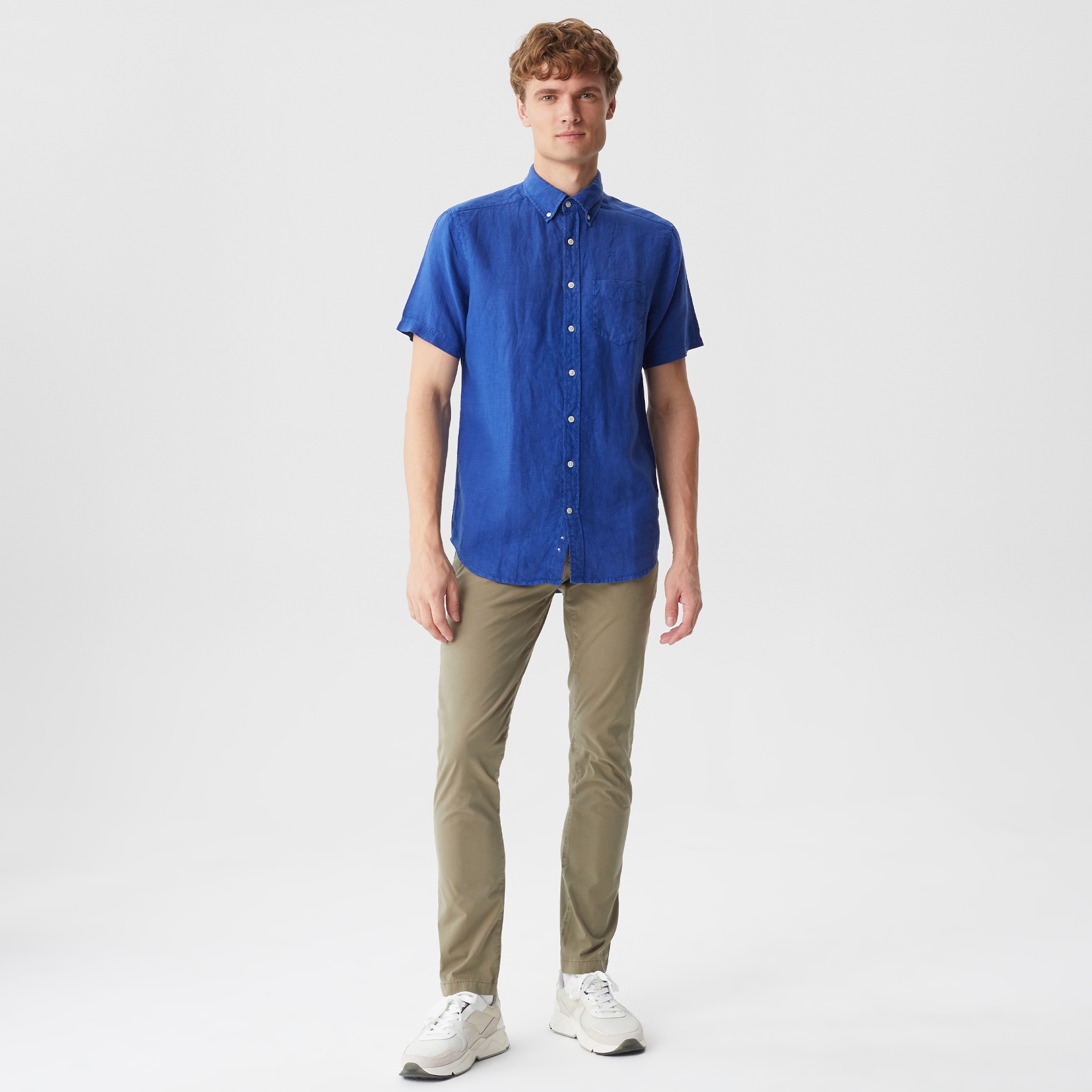 Gant Hallden Erkek Bej Slim Fit Pantolon