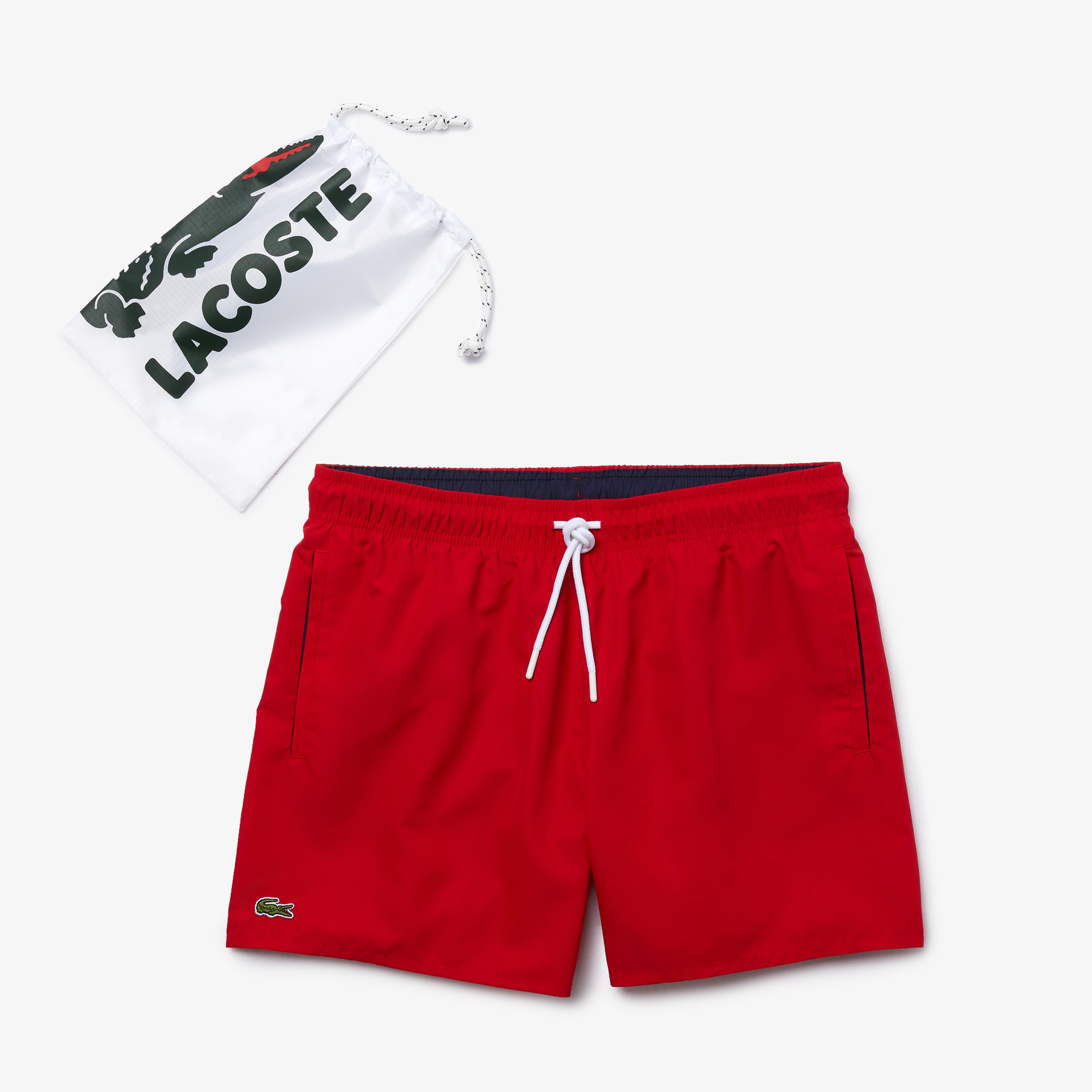 Lacoste Erkek Kırmızı Deniz Şortu