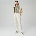 Lacoste Kadın Carrot Fit Beyaz Pantolon