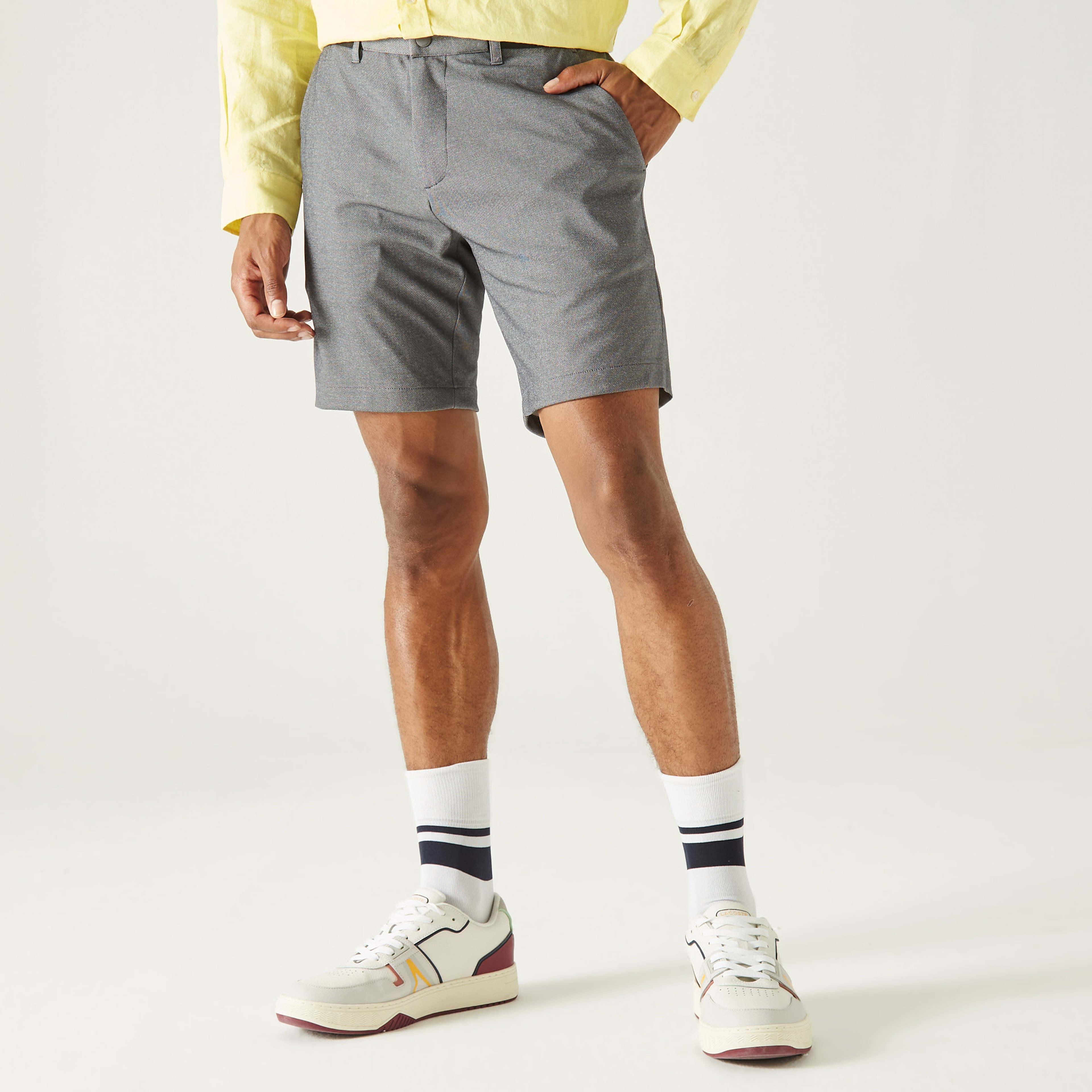 Lacoste Erkek Regular Fit Gri Bermuda Şort