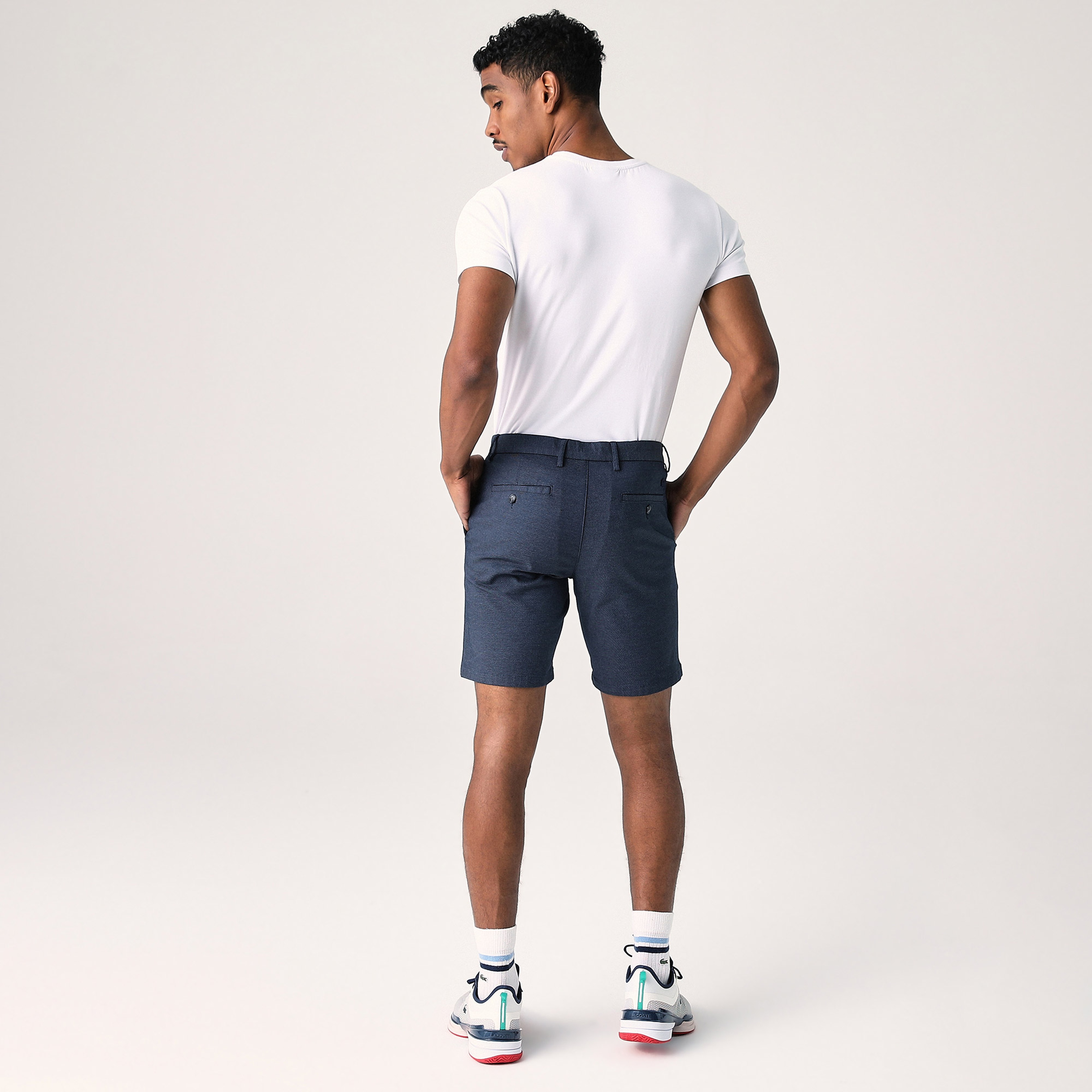 Erkek Slim Fit Lacivert Bermuda Şort