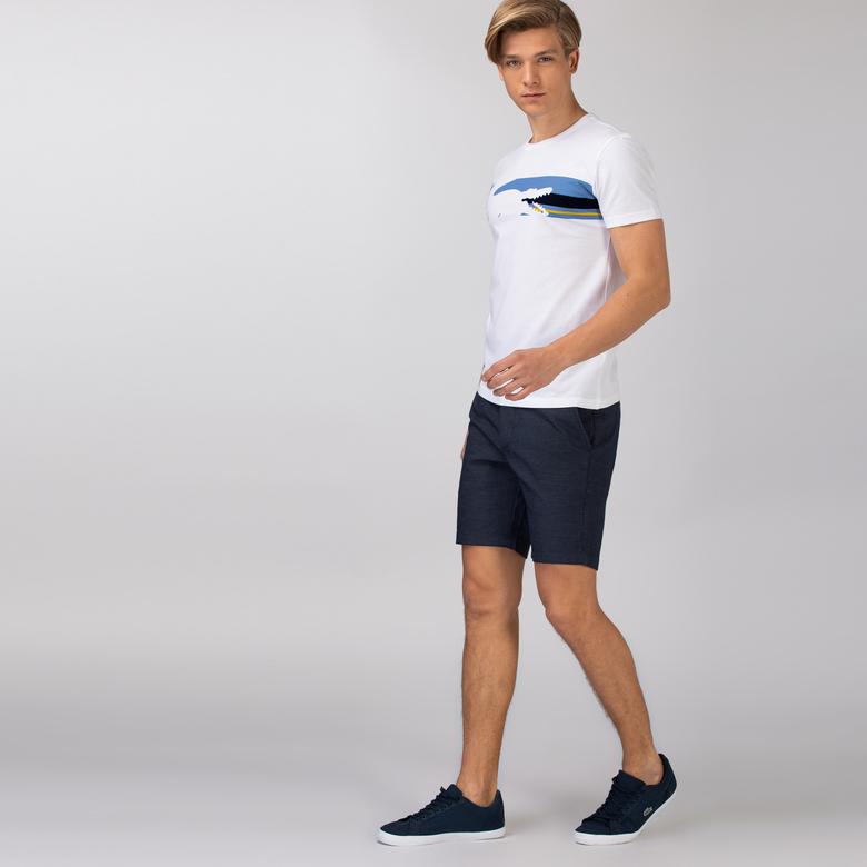 Erkek Slim Fit Lacivert Bermuda Şort