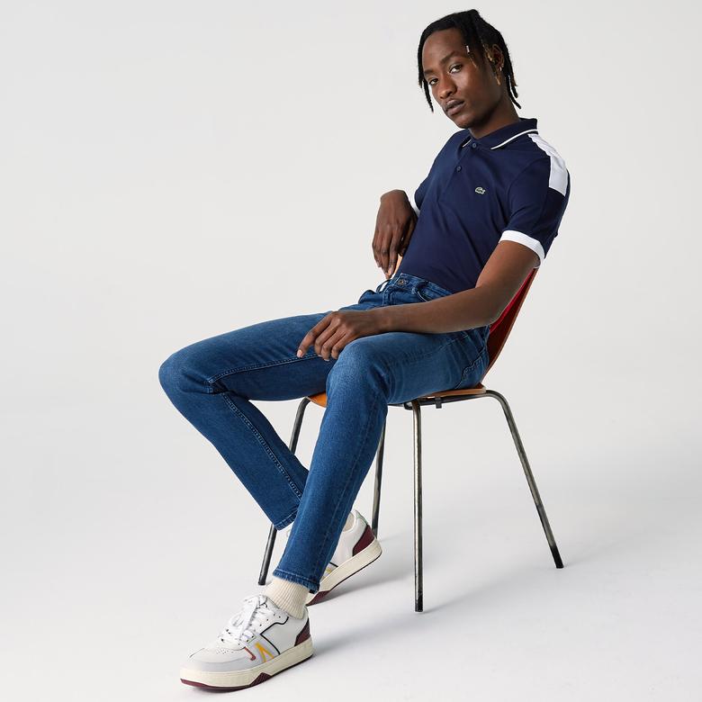 Lacoste Erkek Slim Fit Mavi Denim Pantolon