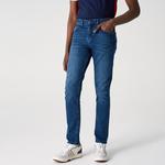 Lacoste Erkek Slim Fit Mavi Denim Pantolon
