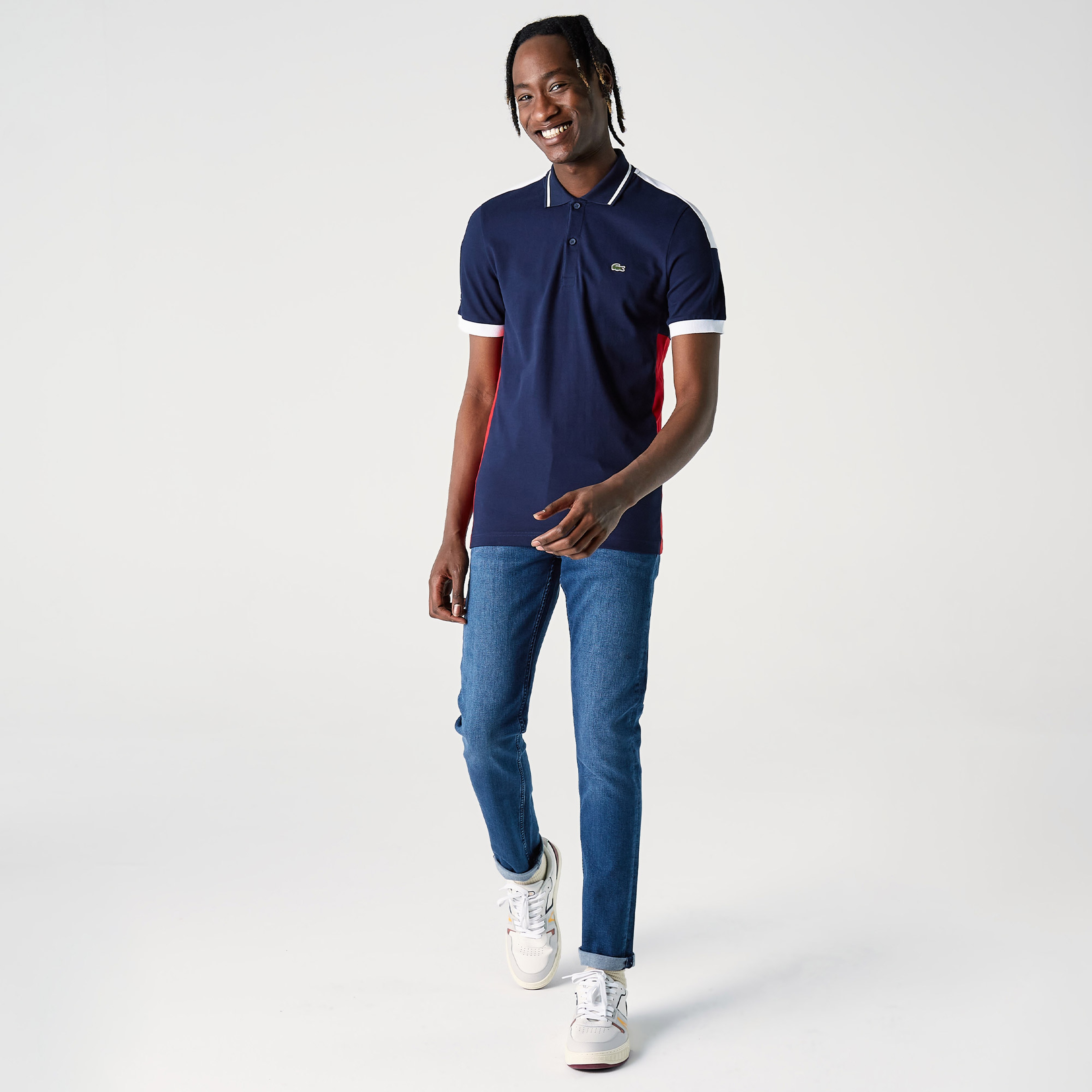 Lacoste Erkek Slim Fit Mavi Denim Pantolon