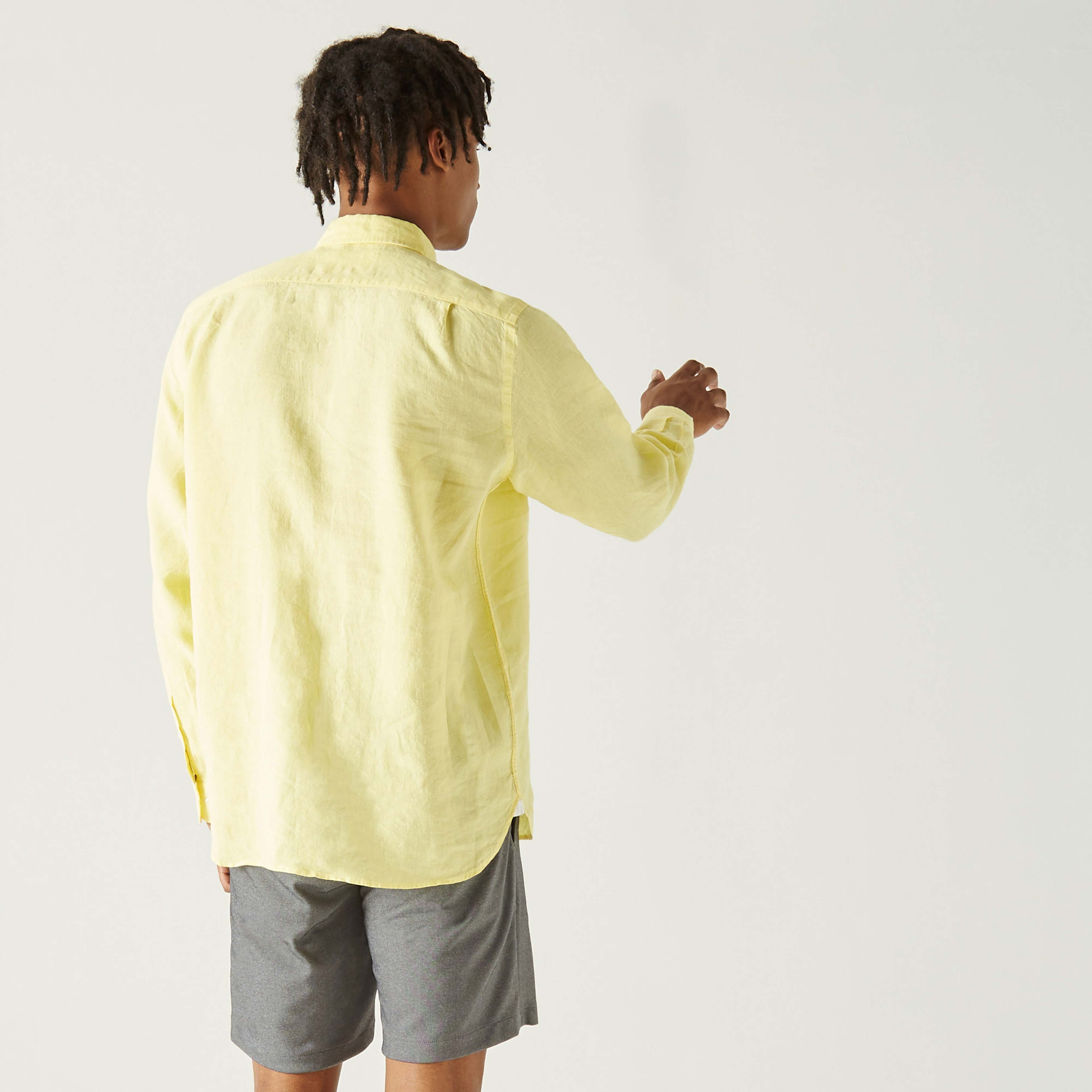 Lacoste Erkek Regular Fit Sarı Gömlek